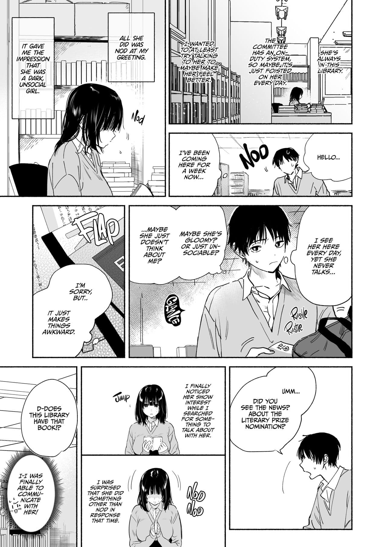 [Yuzuya (Yuzuha)] Mukuchi na Tosho Iin to Sex Zuke. | Addicted to Sex With a Taciturn Library Committee Member [English] {2d-market.com} [Decensored] [Digital] page 12