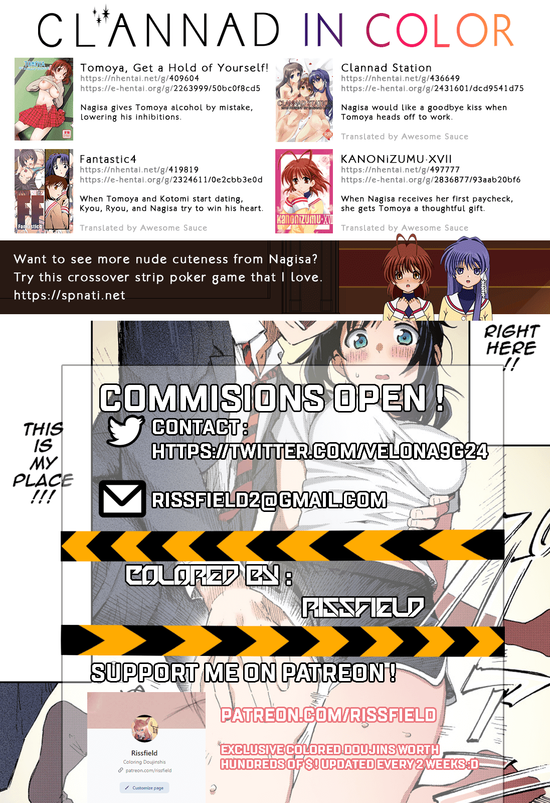 (C66) [UGEMAN (Ugeppa)] Maki Clannad (Clannad) [English] [Comfy Pillow Scans] [SPDSD] [Colorized] [Decensored] page 28