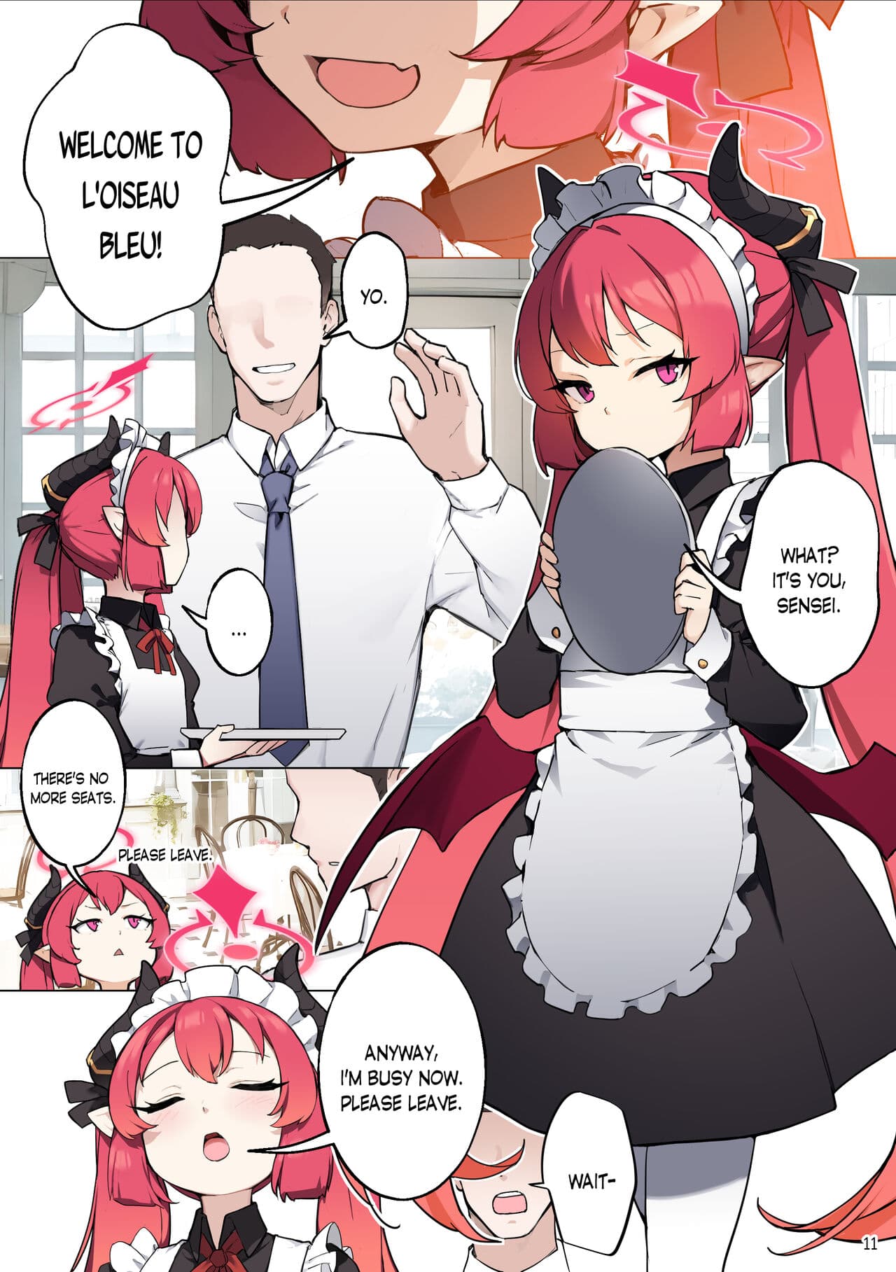[BLVEFO9] Tabesasete, Sensei! | Feed Me Sensei! (Blue Archive) [English] [autoMT] [Decensored] page 12