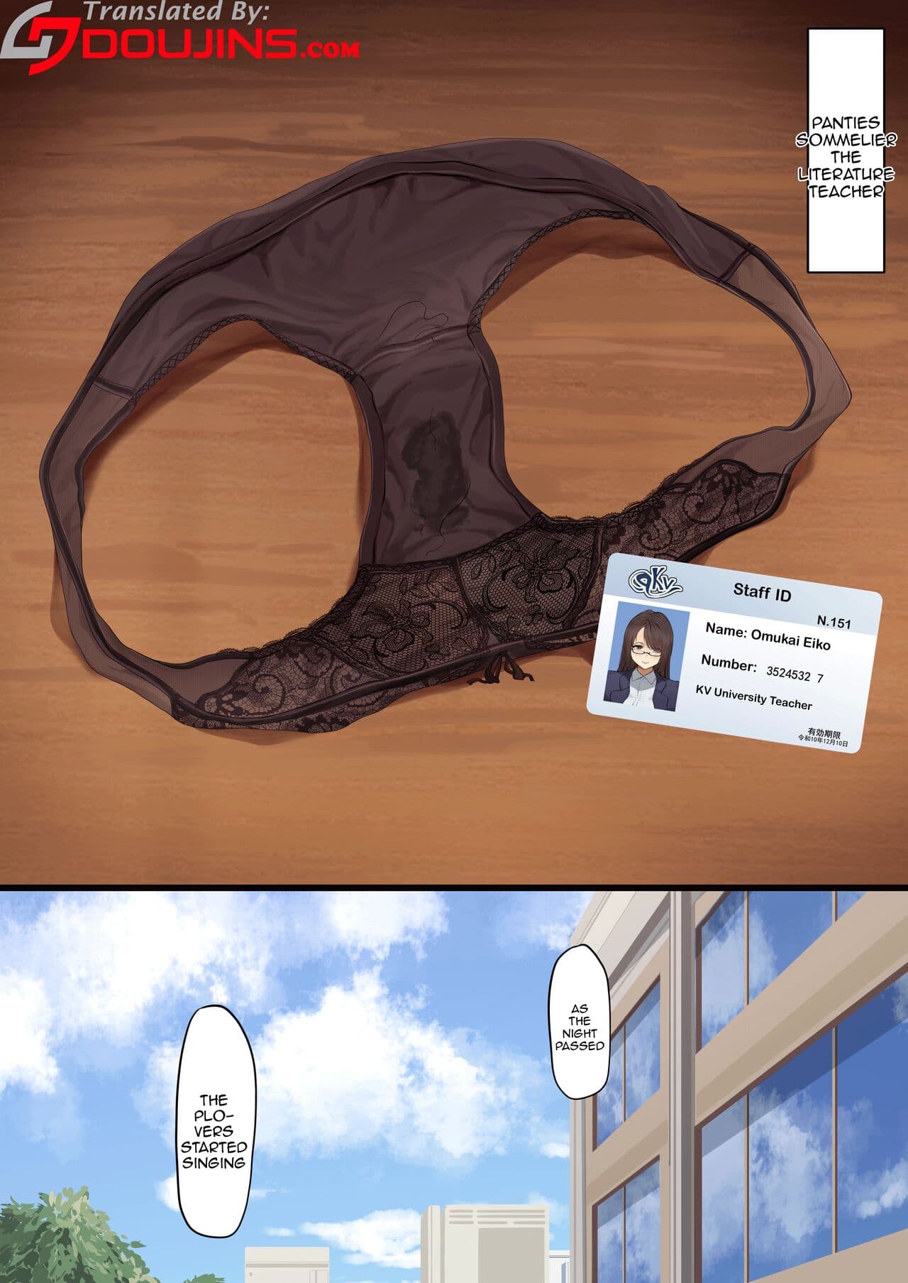 [KeinV] Pantsu Kanshouka Bungakushi | Panty Connoisseur - Literature Teacher [English] {Doujins.com} [Decensored] page 1