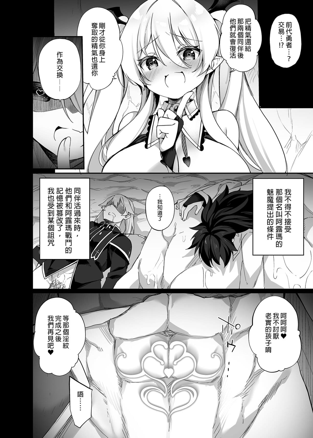 [Slime no Kanmuri (Kanmuri)] Maou ni Katta Yuusha ga Succubus ni Ochite iku Hanashi | 戰勝魔王的勇者逐漸墮落為魅魔的故事 [Chinese] [Decensored] [Digital] page 10