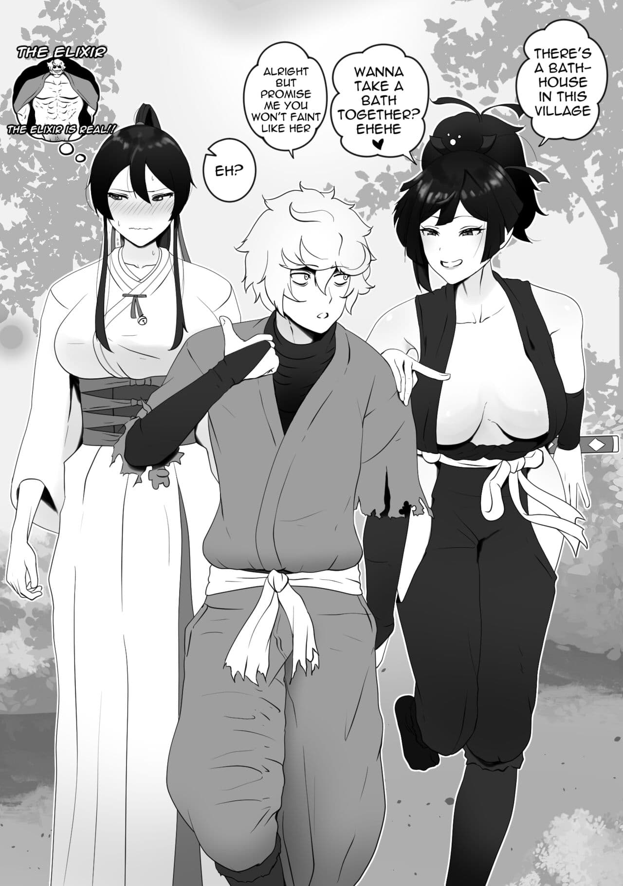 [rienia] Gabimaru ga Arata na Tsuma-tachi o Te ni Ireru | Gabimaru Getting New Wives (Hell's Paradise: Jigokuraku) [English] page 1