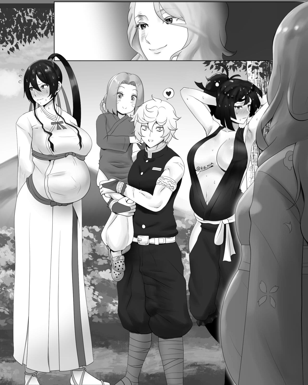 [rienia] Gabimaru ga Arata na Tsuma-tachi o Te ni Ireru | Gabimaru Getting New Wives (Hell's Paradise: Jigokuraku) [English] page 10