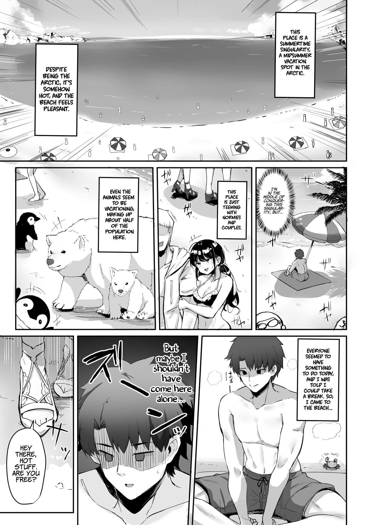 [Tiusan Kingdom (Kazamitiu)] Manatsu no Chaldea Summer Vacation Lady Avalon Hen | Chaldea Midsummer Vacation Lady - Avalon Edition (Fate/Grand Order) [English] [LunaticSeibah] [Decensored] [Digital] page 3