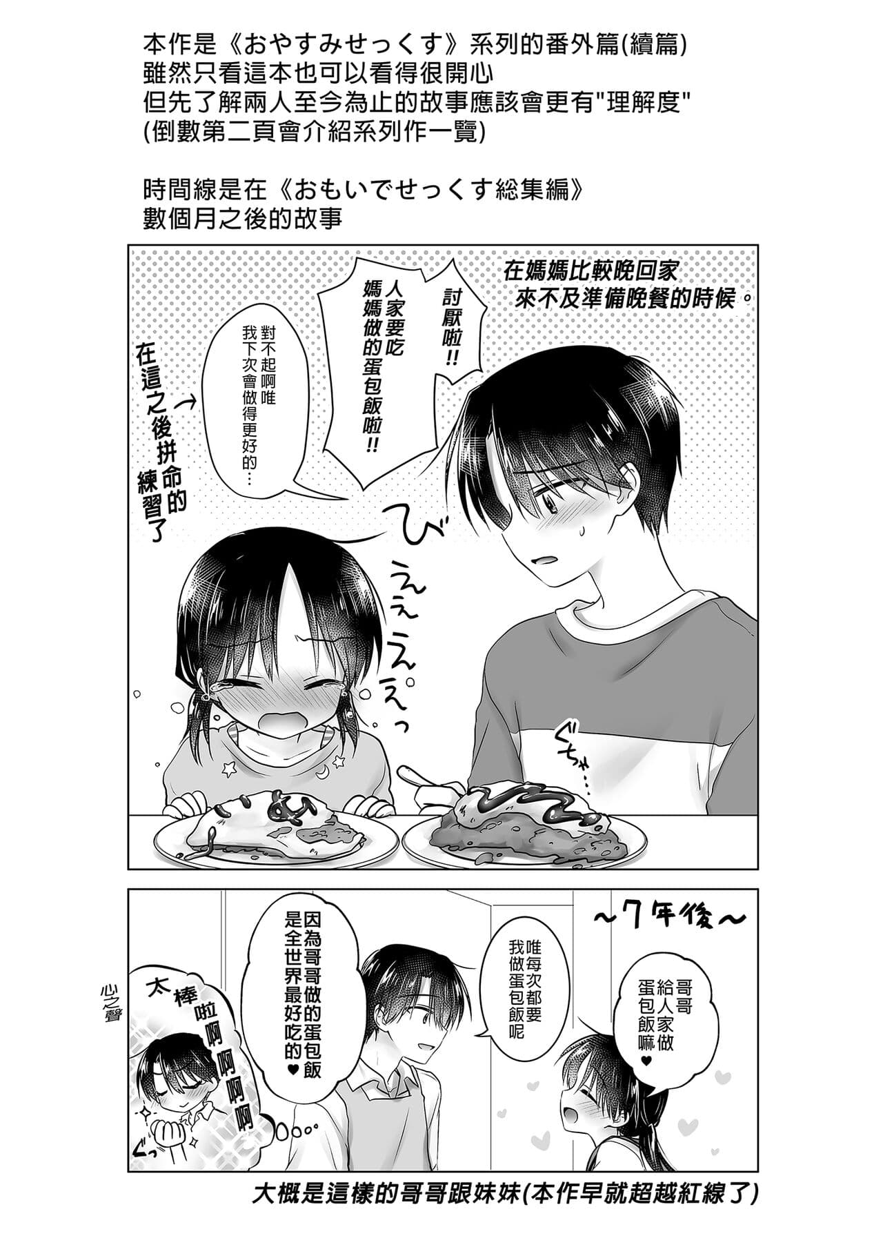 [AquaDrop (Mikami Mika)] Mikkamiban, Kyoudai Futarigurashi | 與兄長的三天三夜 睡前愛愛番外篇 [Chinese] [Decensored] [Digital] page 4