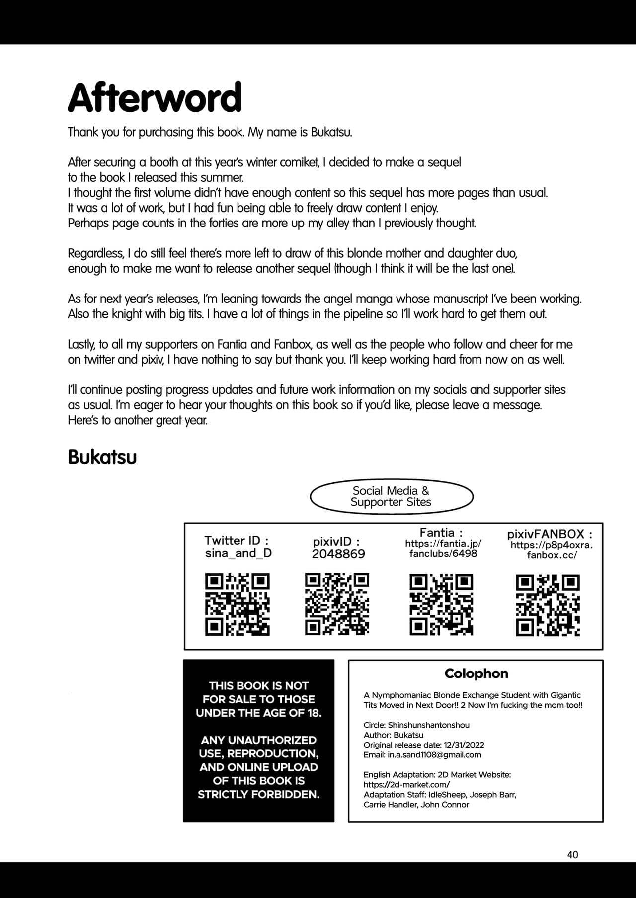 [Shinshunshantonshou (Bukatsu)] H Daisuki Kinpatsu Hakujin Bakunyuu Ryuugakusei ga Tonari no Heya ni Hikkoshite Kita!! 2 | A Nymphomaniac Blonde Exchange Student with Gigantic Tits Moved in Next Door!! 2 [English] {2d-market.com} [Decensored] [Digital] page 41
