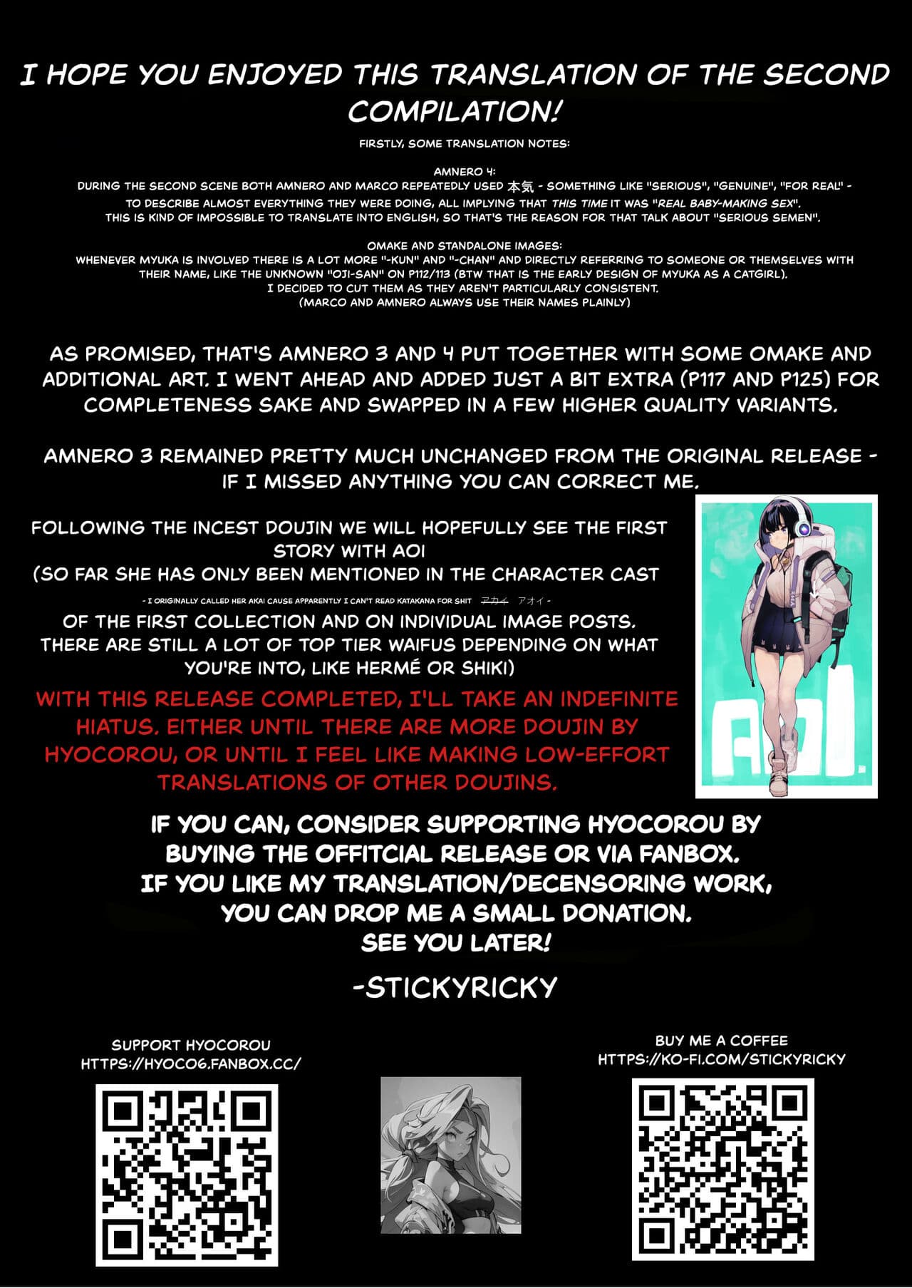 [Hyoco Road (Hyocorou)] AMNERO Soushuuhen 2 - AMNERO3&4+OMAKE [English] [StickyRicky] [Decensored] [Digital] page 128