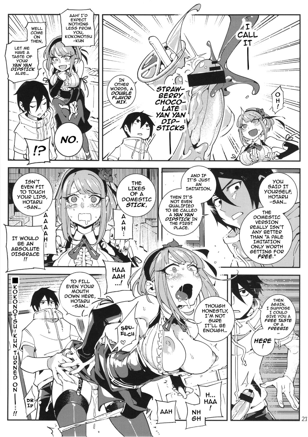 (C89) [★F (Hirame)] So○○ Sensou (Dagashi Kashi) [English] - {Darknight} (Colored by NoBoDy11) page 22