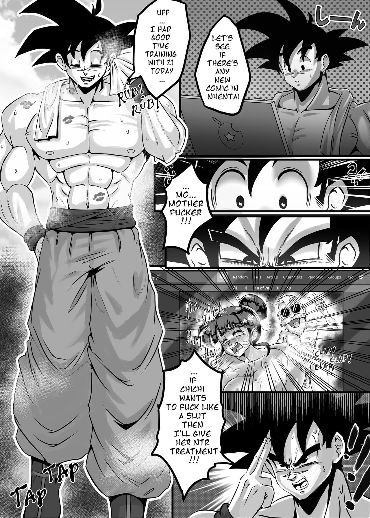 Ogi_Sifer(all goku x chichi comics) [bonus](non text version of the goku vs three chichi] page 2