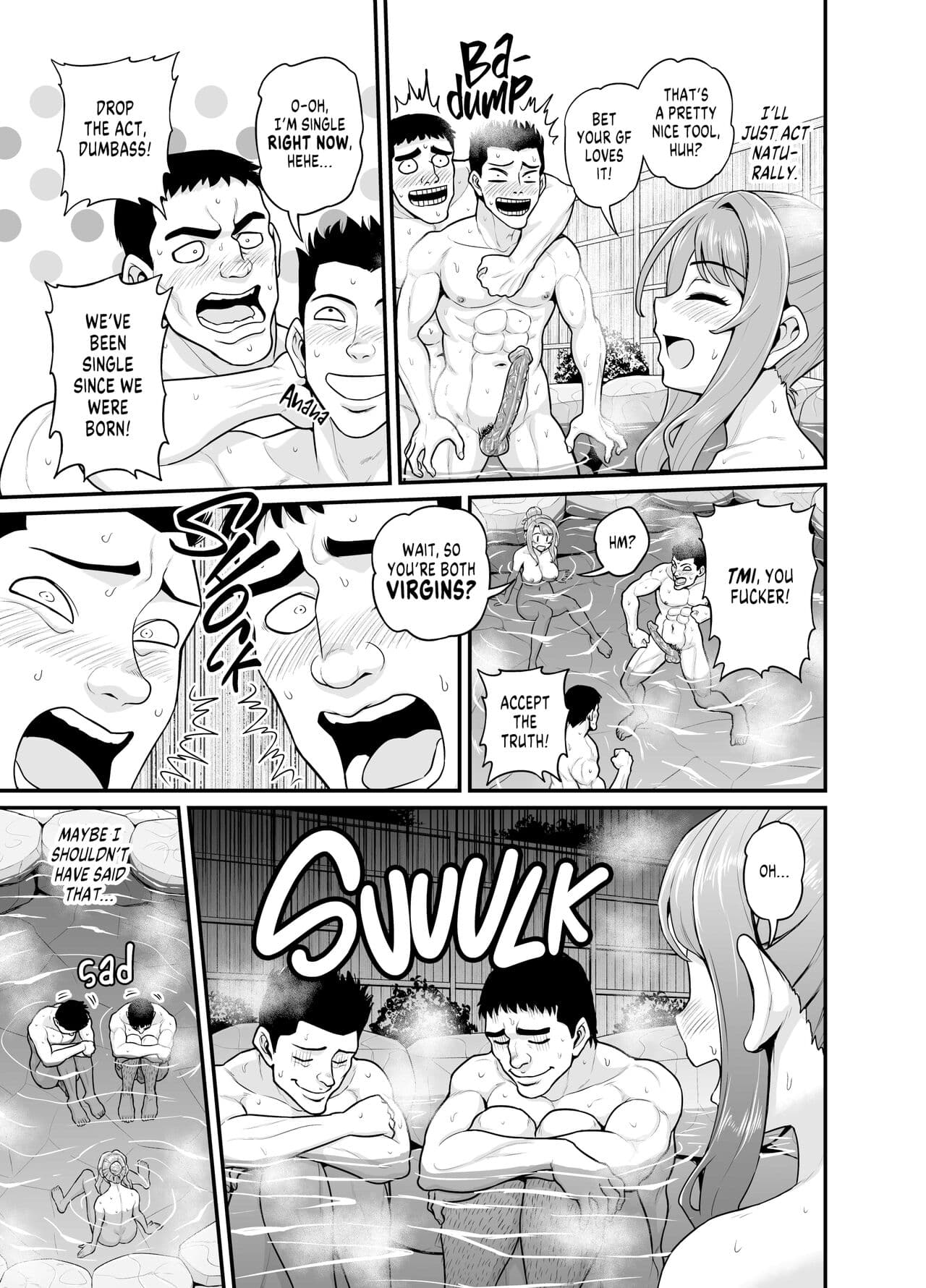 [Gachonjirou] Getting it On With Your Gaming Buddy at the Hot Spring NTRVer. [English] {FUDEORS} [Decensored] page 16