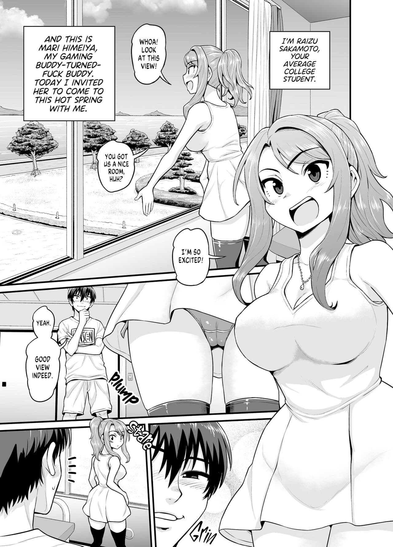 [Gachonjirou] Getting it On With Your Gaming Buddy at the Hot Spring NTRVer. [English] {FUDEORS} [Decensored] page 2