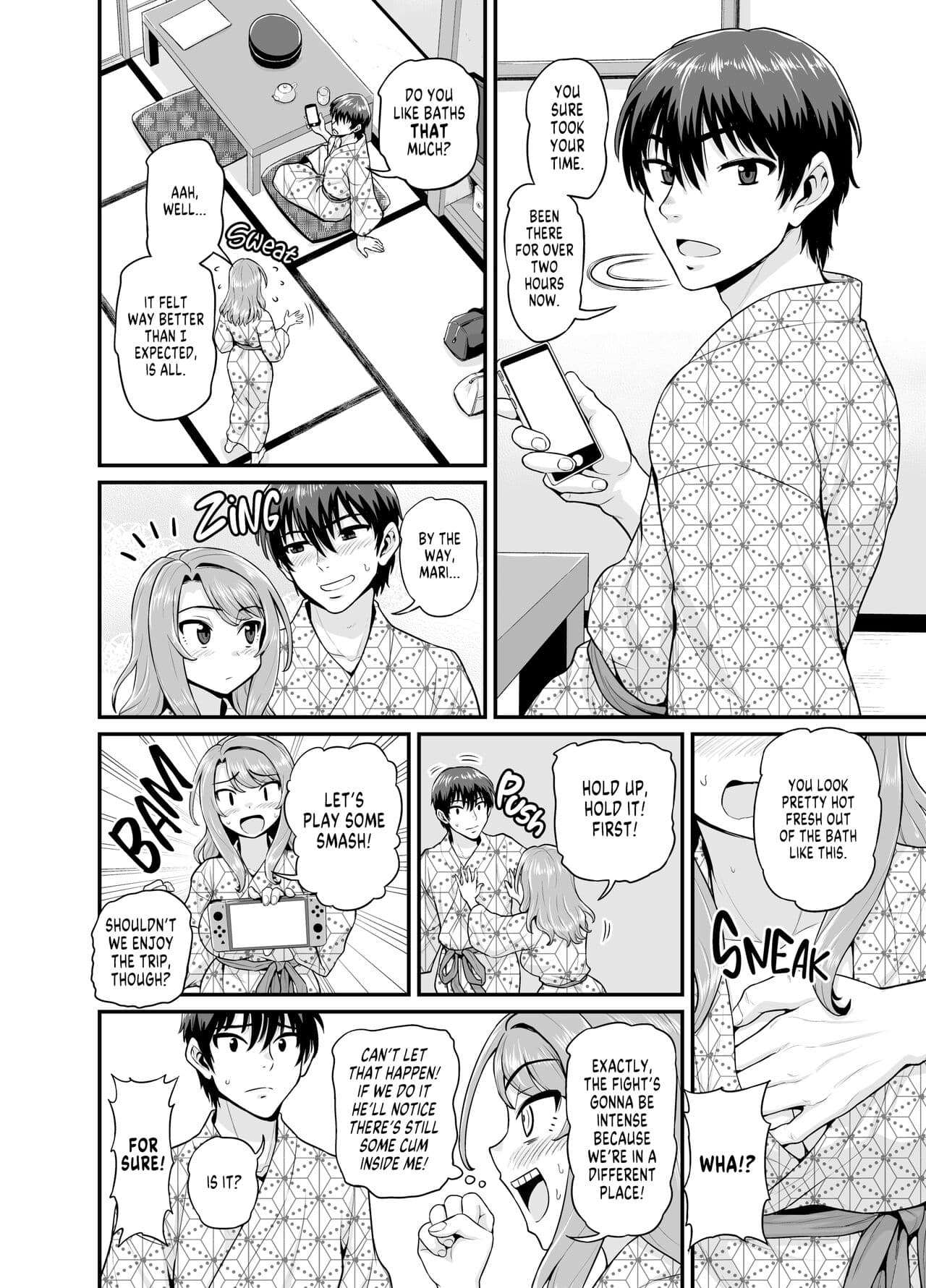 [Gachonjirou] Getting it On With Your Gaming Buddy at the Hot Spring NTRVer. [English] {FUDEORS} [Decensored] page 61