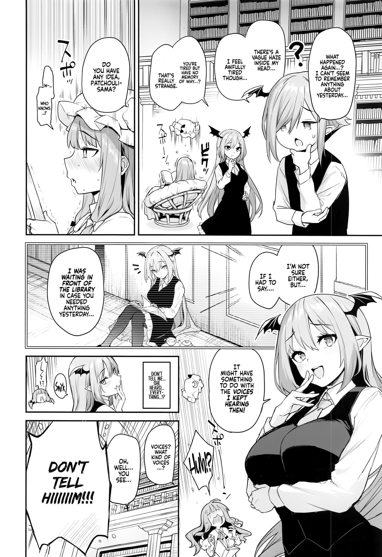 (C103) [Anmitsuyomogitei (Michiking)] Patchouli-sama to Himitsu no Heya | Patchouli and the Chamber of Secrets (Touhou Project) [English] [Coffedrug] [Decensored] page 23