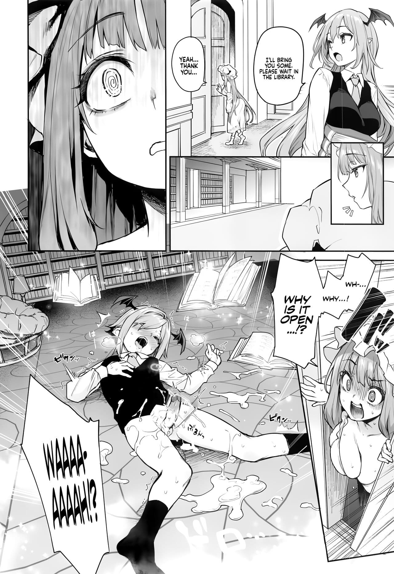 (C103) [Anmitsuyomogitei (Michiking)] Patchouli-sama to Himitsu no Heya | Patchouli and the Chamber of Secrets (Touhou Project) [English] [Coffedrug] [Decensored] page 7