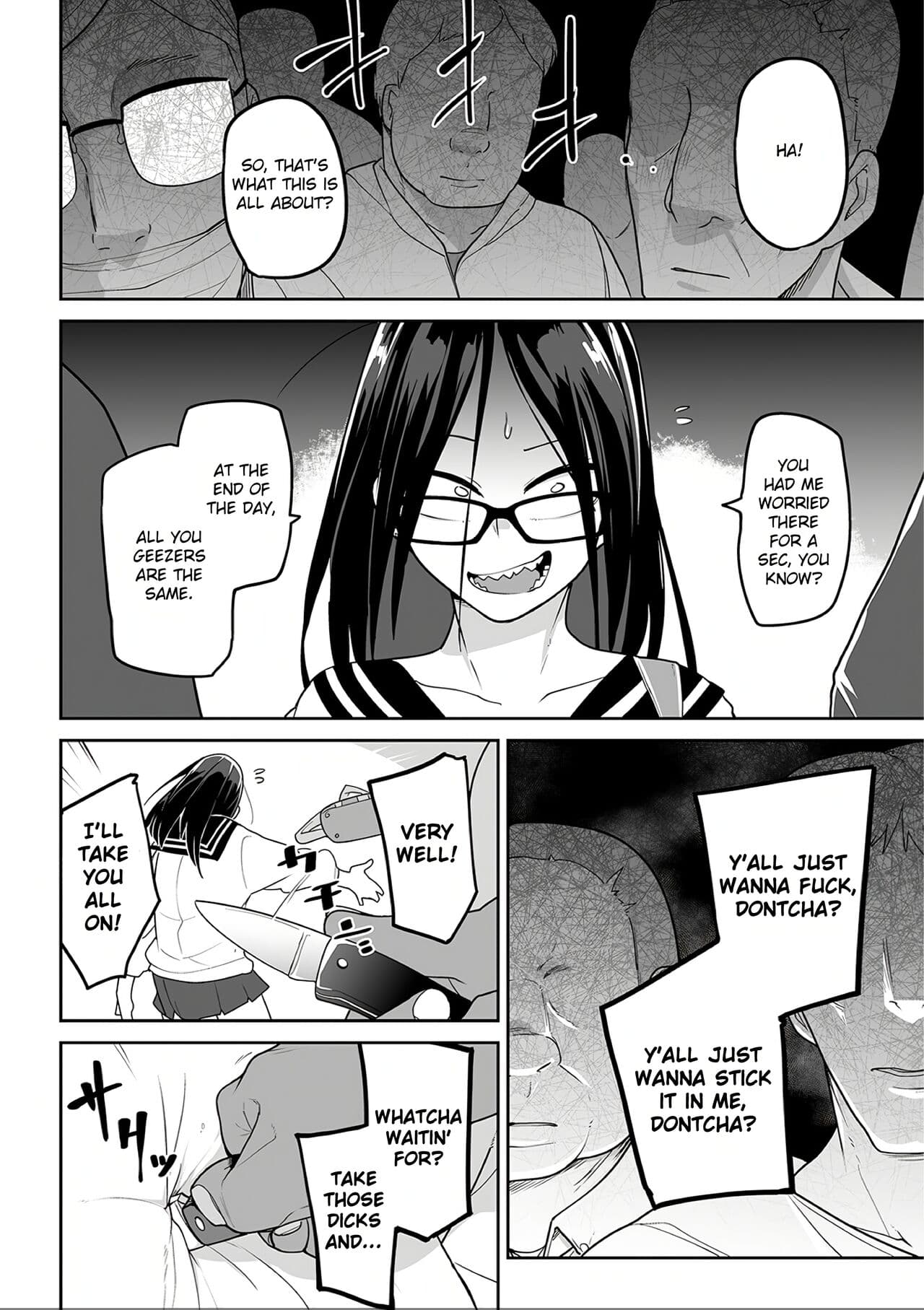 [Tsukusun] Oyajigari o Karou! | Hunting the Geezer Hunter! (Ryona King Vol. 10) [English] [PlativeTL] [Digital] [Decensored] page 12