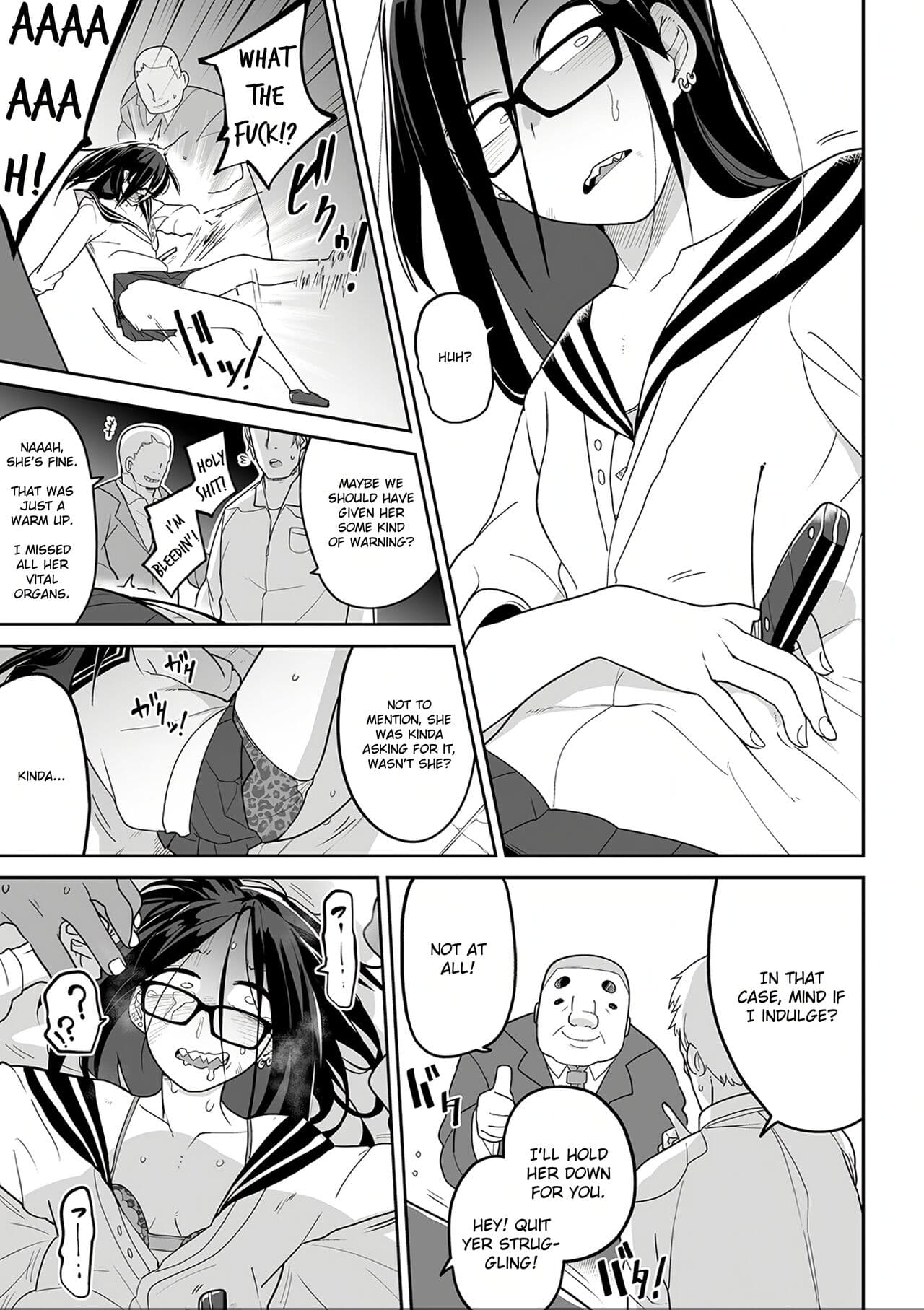 [Tsukusun] Oyajigari o Karou! | Hunting the Geezer Hunter! (Ryona King Vol. 10) [English] [PlativeTL] [Digital] [Decensored] page 13