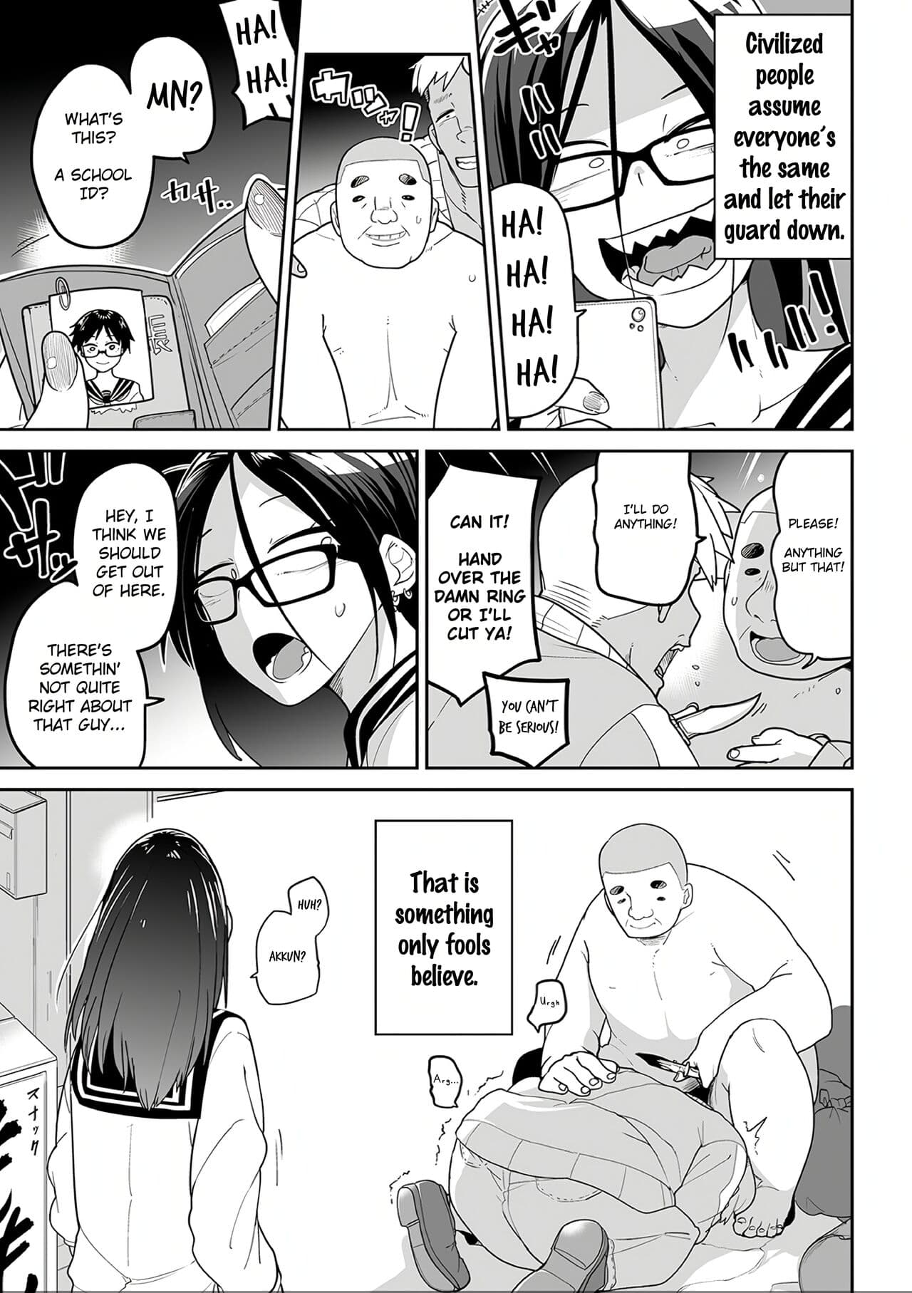 [Tsukusun] Oyajigari o Karou! | Hunting the Geezer Hunter! (Ryona King Vol. 10) [English] [PlativeTL] [Digital] [Decensored] page 3