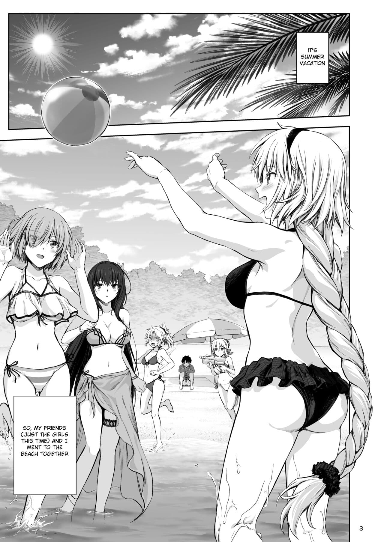 [Chabashira Chainsaw (Chacharan)] Jeanne to Natsu no Umi | Summer beach with Jeanne (Fate/Grand Order) [English] [Mecte] [Decensored] [Digital] page 4