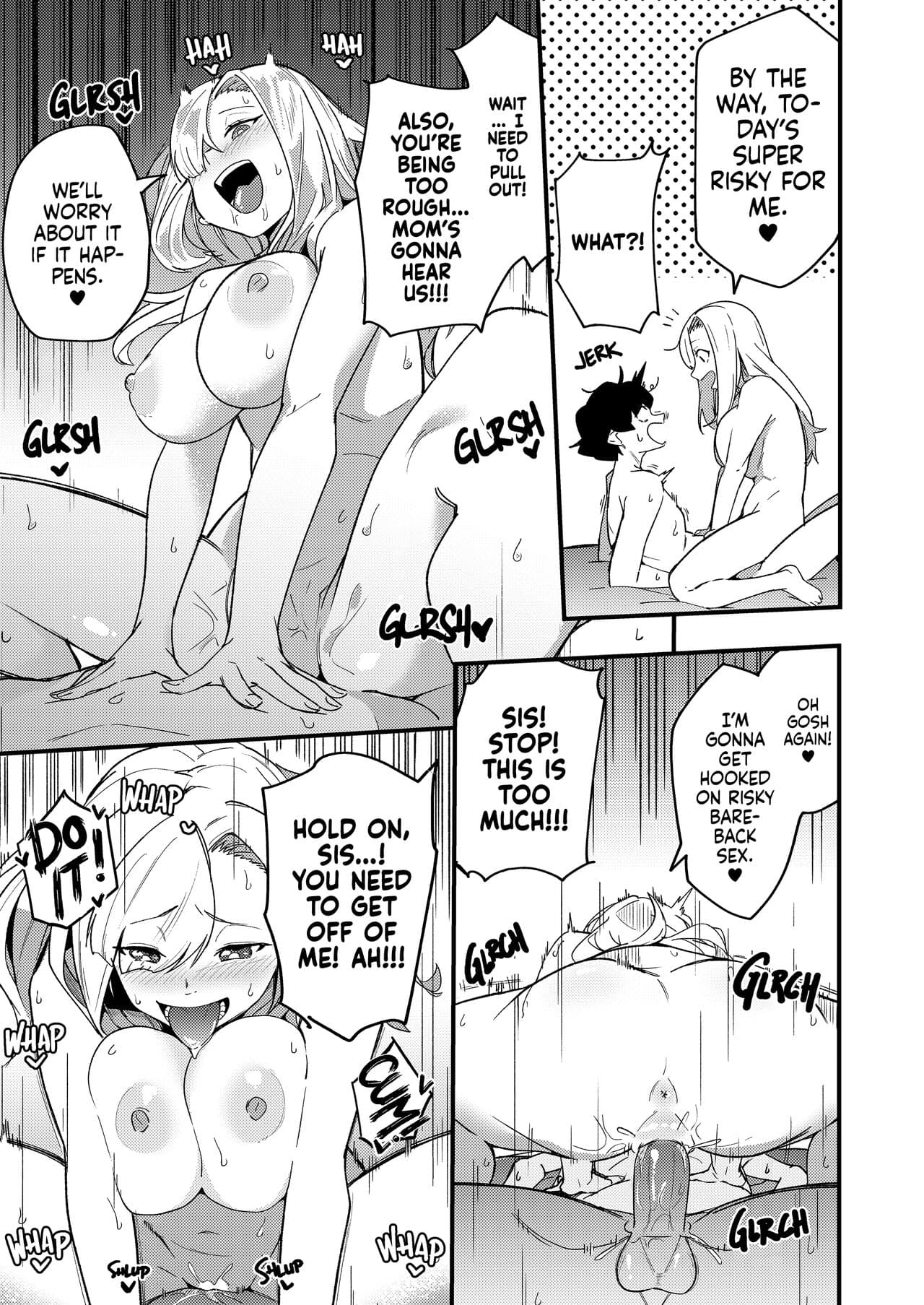 [Kakurenbo (Re:ankh)] Kyoudai Matching ~Oya ni Naisho de Gachihame Koubi Seikatsu~ | Matchmade Siblings ~Srsly, Clandestine Carnal Copulating~ [English] [Digital] [Decensored] page 36
