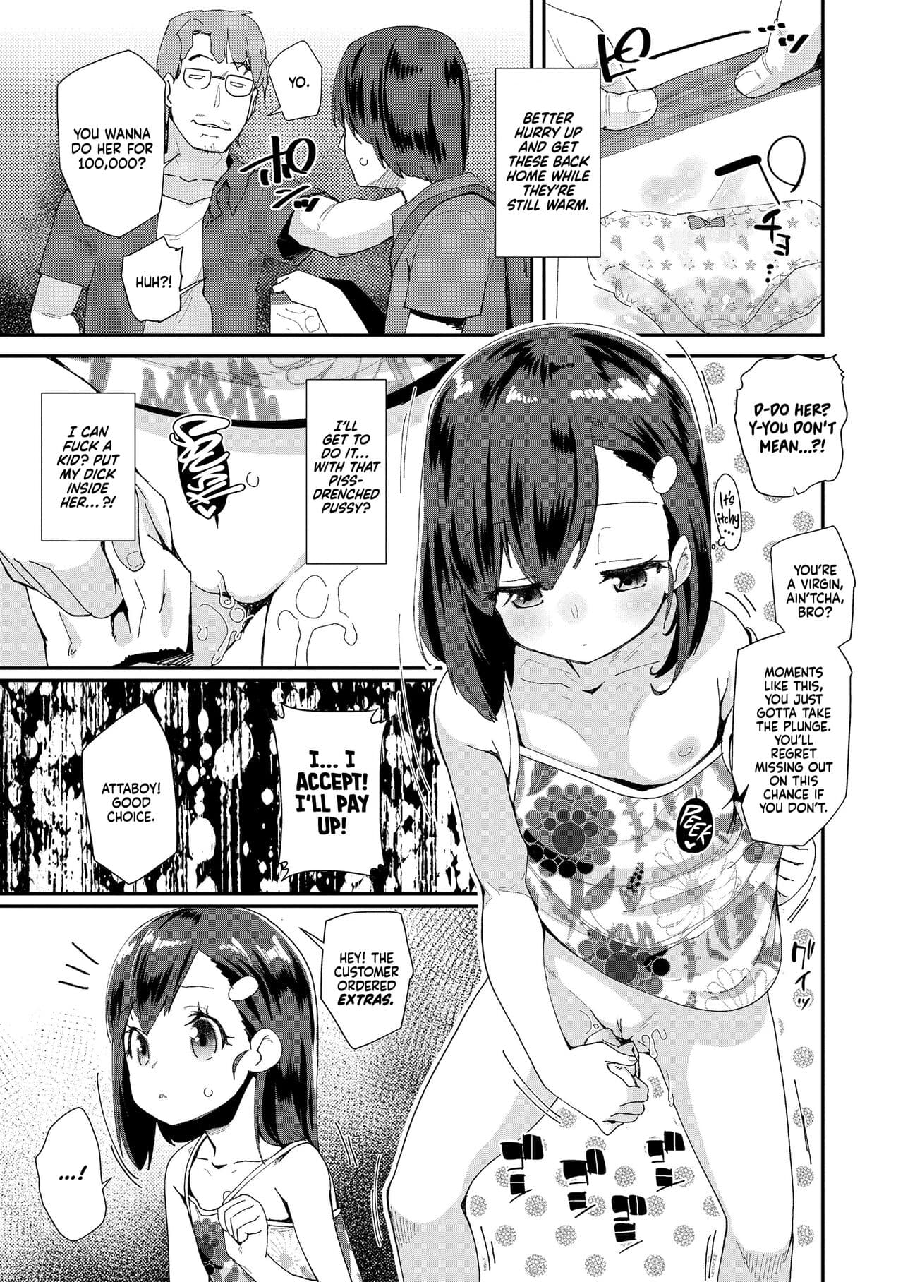 [Maeshima Ryou] JS Shou5 Musume no Shorts Pants Shitagi ★Nan ari★ | A Fifth-Grade Girl's Knickers, Panties, Underwear ★And Issues★ (Kimi wa Oji-san to Sex suru Tame ni Umarete kitan da yo) [English] [Xzosk] [Decensored] [Digital] page 5