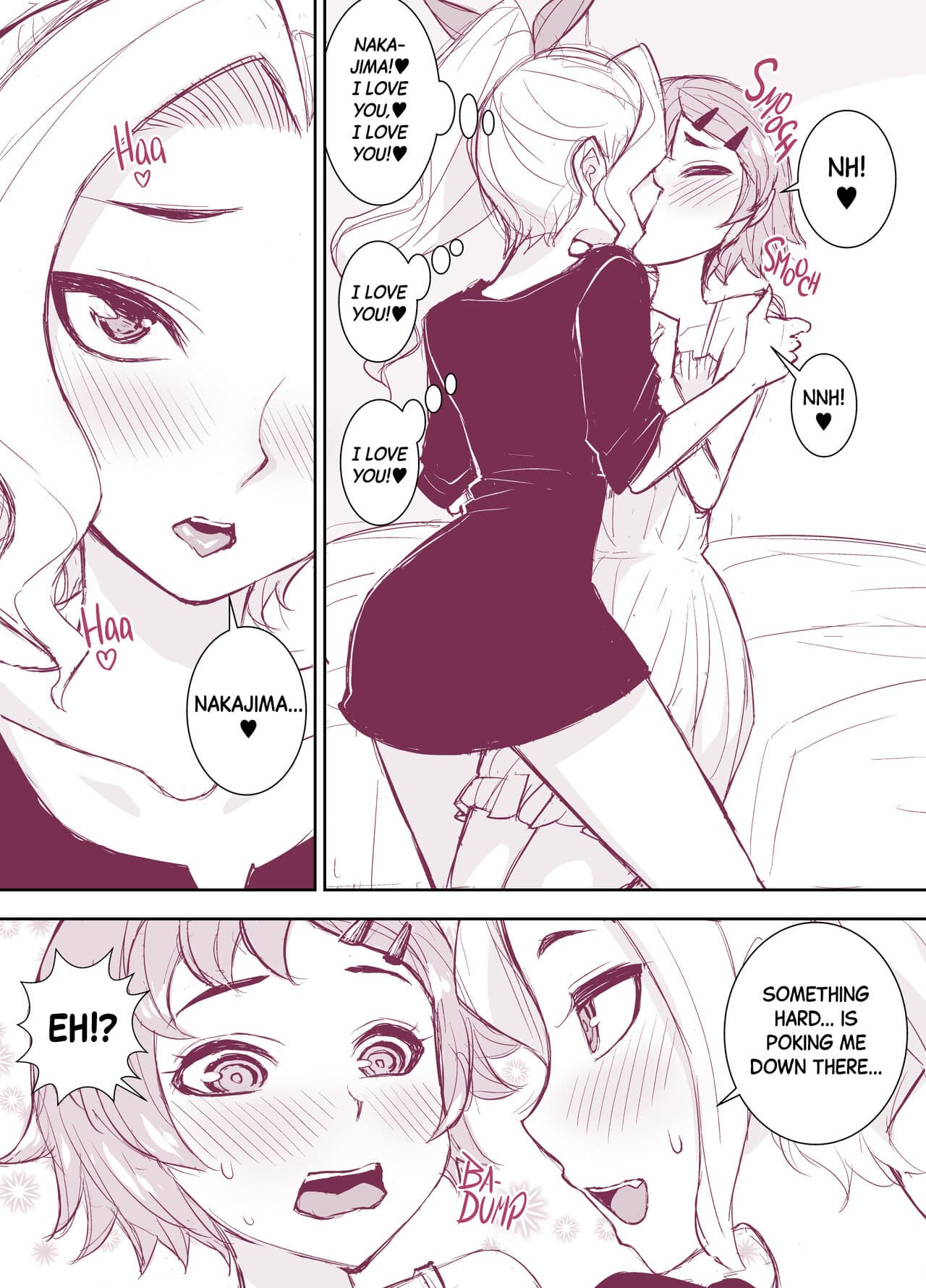 [TATSUBON] Nakajima-kun to Kenzaki-san no Sawarikko❤ | Nakajima-kun and Kenzaki-san Touching Each Other (Kawaii Hito) [English] [Black Grimoires] [Decensored] [Digital] page 1
