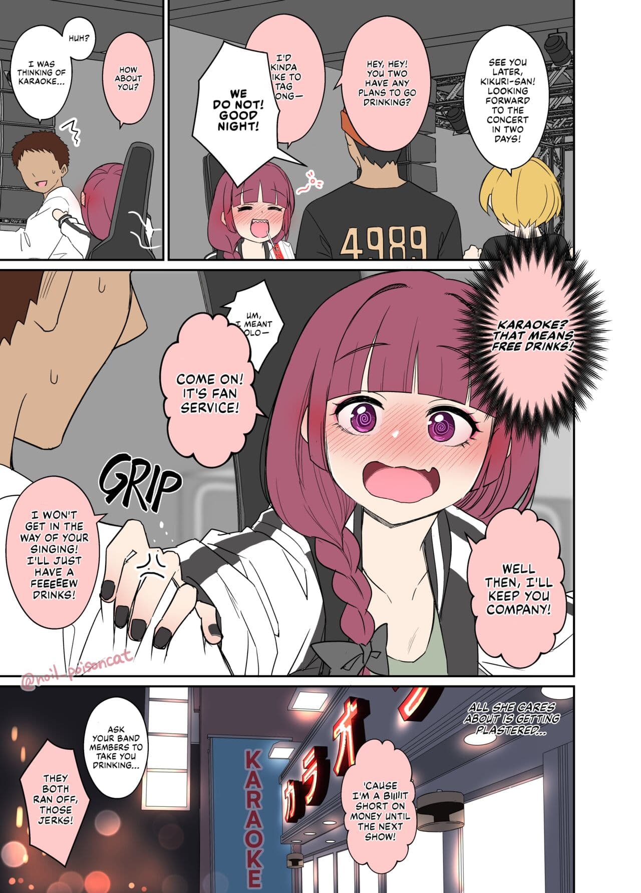 [Dokuneko Noil] Deisui shita Hiroi Kikuri ni Warui Koto o Suru Hanashi | Blackout Drunk Hiroi Kikuri Has a Very Bad Night (Bocchi the Rock!) [English] [Fap It Scans] page 2