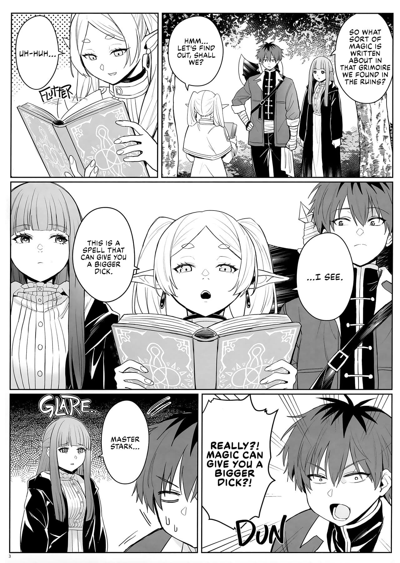 [COMEX (Zhen Lu)] Chinchin ga Ookiku Naru Mahou | Penis Enlargement Magic (Sousou no Frieren) [English] [Decensored] [Fap It Scans] page 4