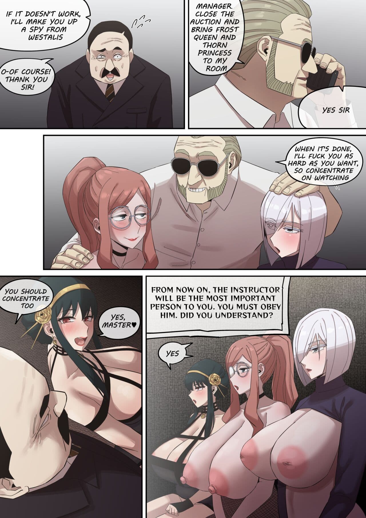 [Akaimelon] Daraku Mesu-tachi no Shoufu Nisshi (SPY x FAMILY) + Ending 1 and 2 (Eng) page 49