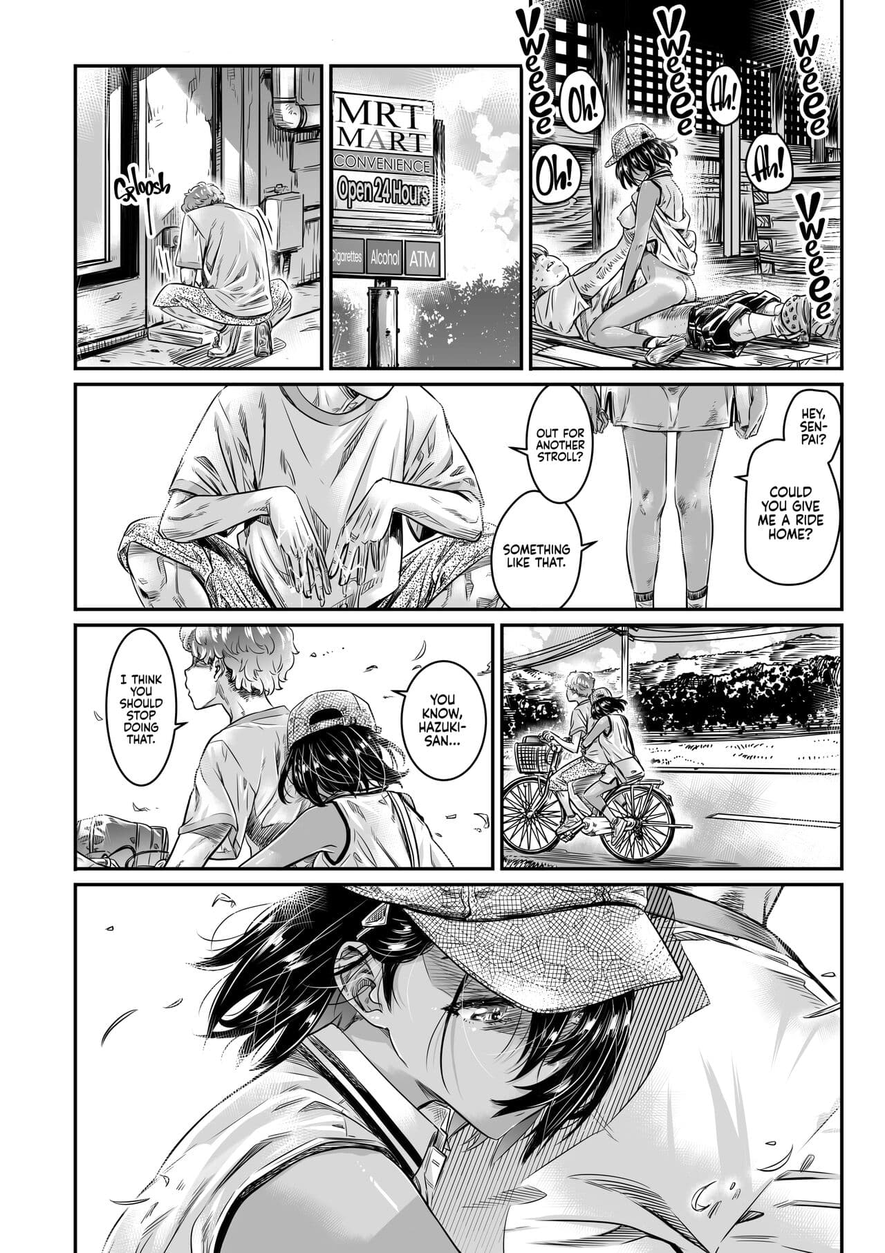 Burning Shimai (MARUTA)] Hiyake no Bitch Shoujo wa, Doutei no Senpai o Yagai Sex ni Sasou | The Tanlined Town Bike Has Set Her Perverted Exhibitionist Sights on Her Virgin Senpai [English] [2d-market.com] [Decensored] [Digital] page 11