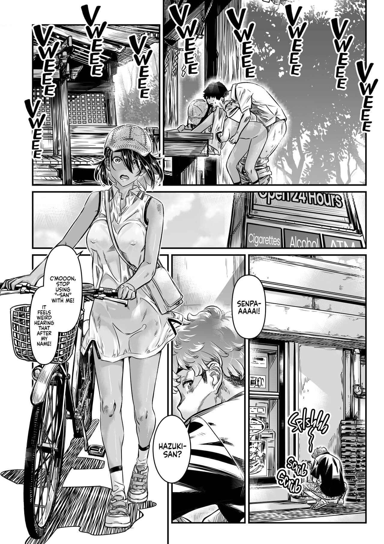 Burning Shimai (MARUTA)] Hiyake no Bitch Shoujo wa, Doutei no Senpai o Yagai Sex ni Sasou | The Tanlined Town Bike Has Set Her Perverted Exhibitionist Sights on Her Virgin Senpai [English] [2d-market.com] [Decensored] [Digital] page 5