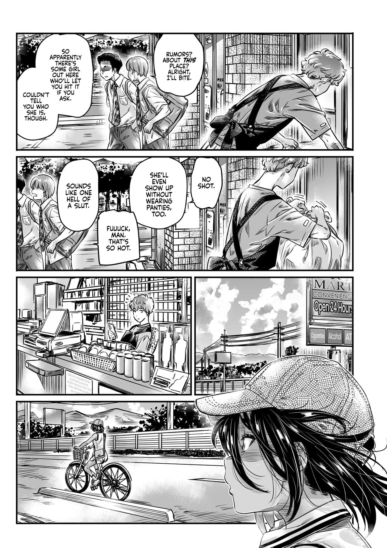 Burning Shimai (MARUTA)] Hiyake no Bitch Shoujo wa, Doutei no Senpai o Yagai Sex ni Sasou | The Tanlined Town Bike Has Set Her Perverted Exhibitionist Sights on Her Virgin Senpai [English] [2d-market.com] [Decensored] [Digital] page 8