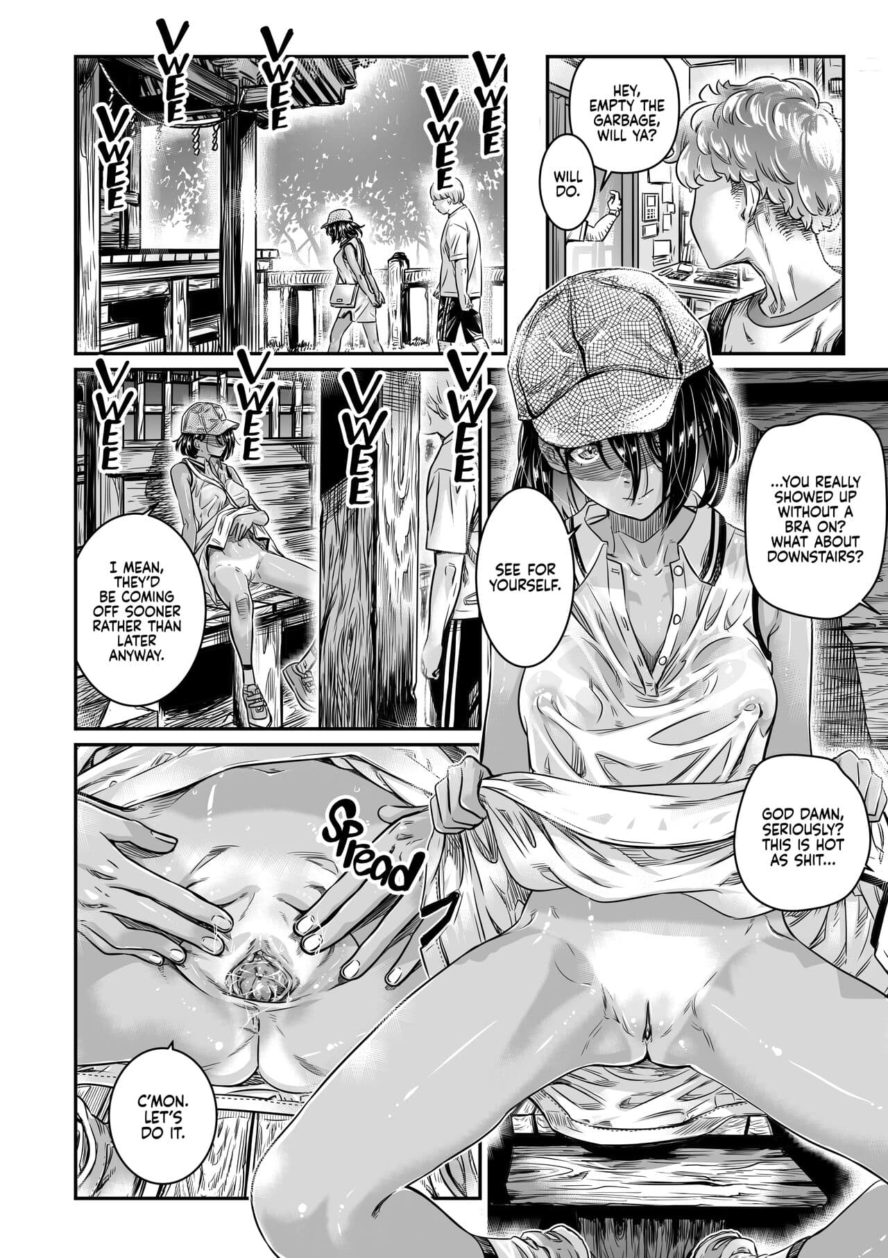 Burning Shimai (MARUTA)] Hiyake no Bitch Shoujo wa, Doutei no Senpai o Yagai Sex ni Sasou | The Tanlined Town Bike Has Set Her Perverted Exhibitionist Sights on Her Virgin Senpai [English] [2d-market.com] [Decensored] [Digital] page 9