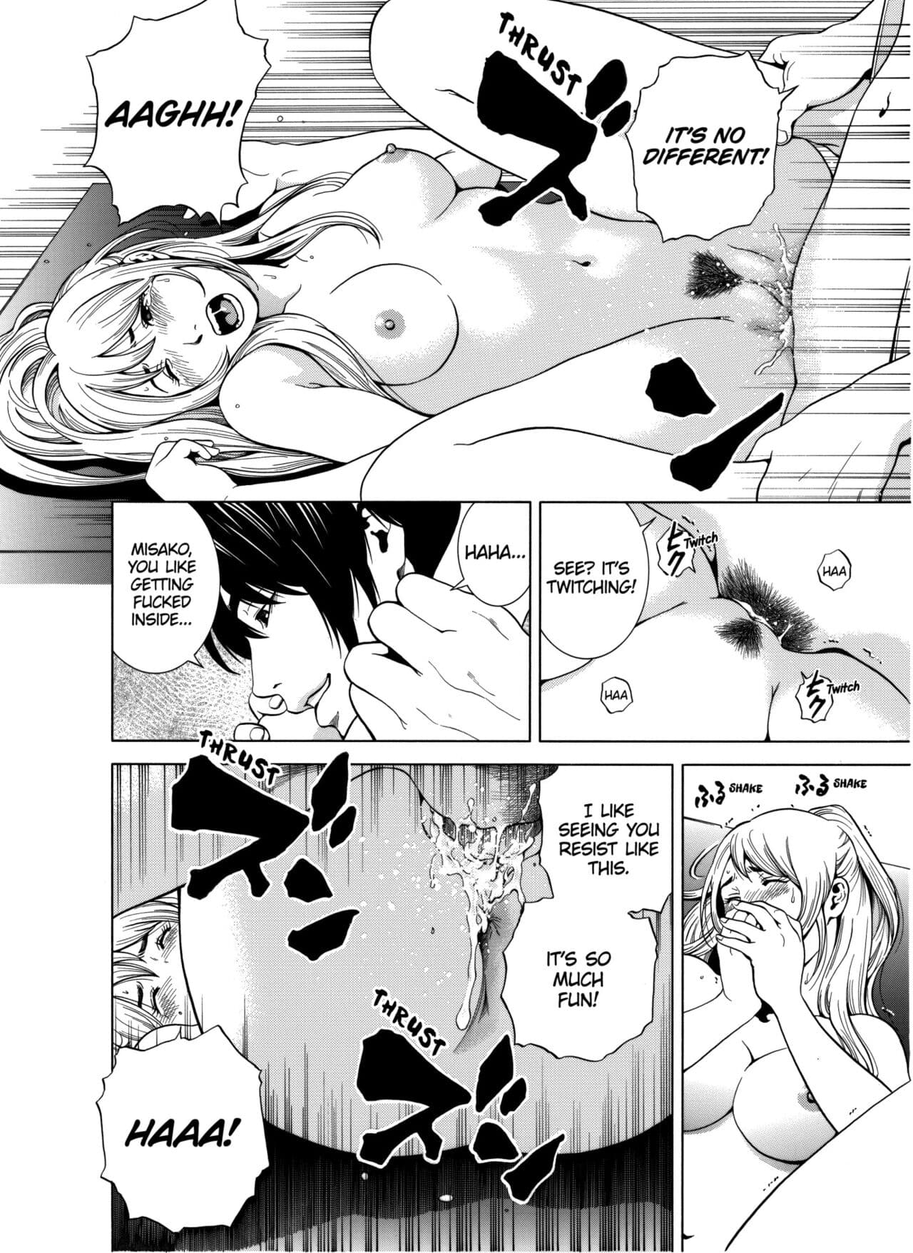 [Yuuki Ryo] Netorareru.~ Tsuma ga Ochi Yuku Hen'ai Kairaku no Hate ni...1-3 | NETORARERU, A Wife's Descent Into Sinful Pleasures 1-3 [English] [Decensored] page 49