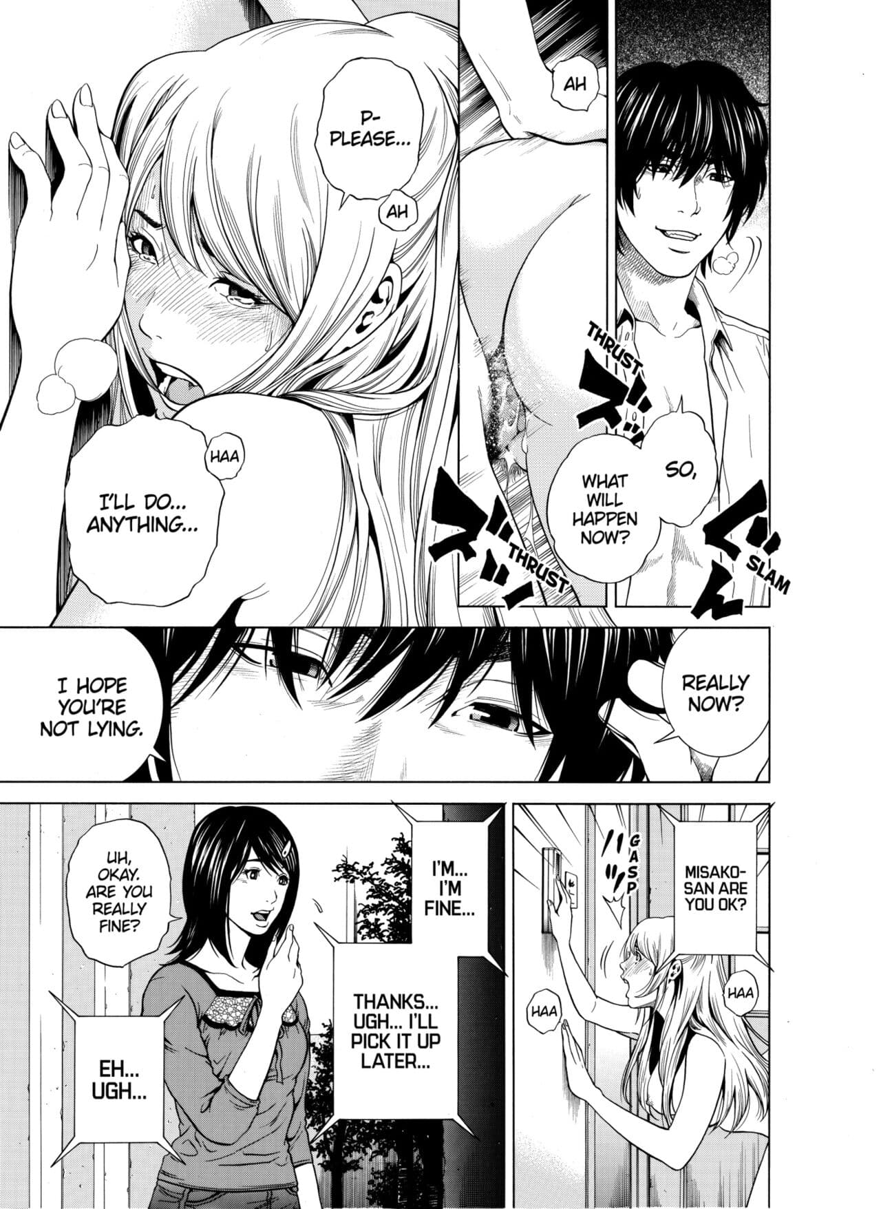 [Yuuki Ryo] Netorareru.~ Tsuma ga Ochi Yuku Hen'ai Kairaku no Hate ni...1-3 | NETORARERU, A Wife's Descent Into Sinful Pleasures 1-3 [English] [Decensored] page 60