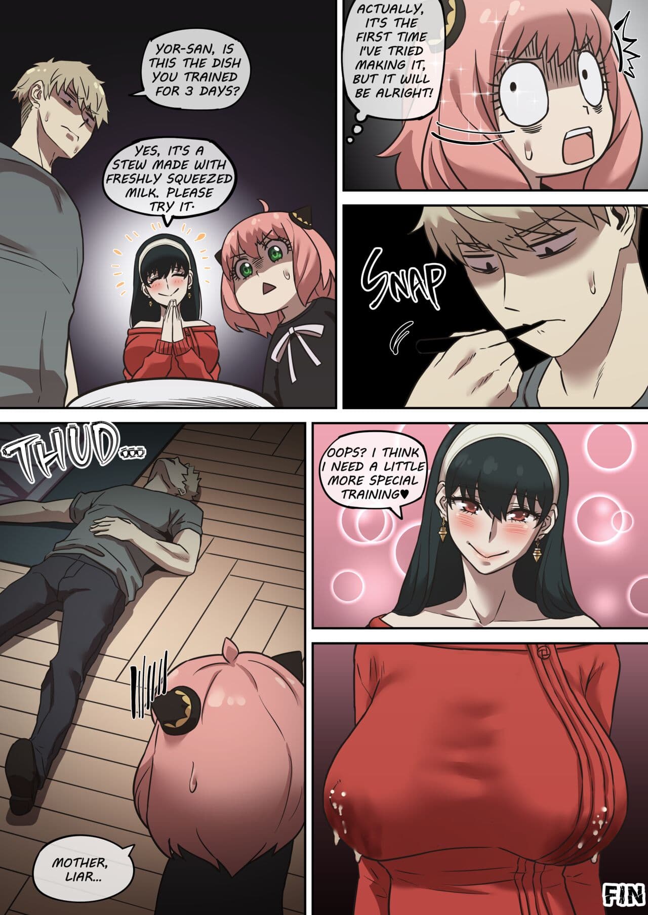 [AKAIMELON] Klein Ryou Kyouyou Nikubenki Nyuugyuu Babaa Yor Forger 2 [Uncensored] [English] page 38
