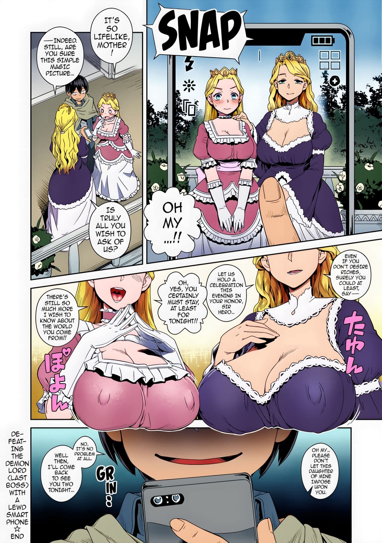 Kousuke] Ero Sumaho de Maou (Last Boss) Kouryaku | Defeating the Demon Lord (Last Boss) with a Lewd Smart Phone (COMIC Anthurium 2019-09) [English] {darknight} [Digital] [Uncensored] [Colorized] page 25