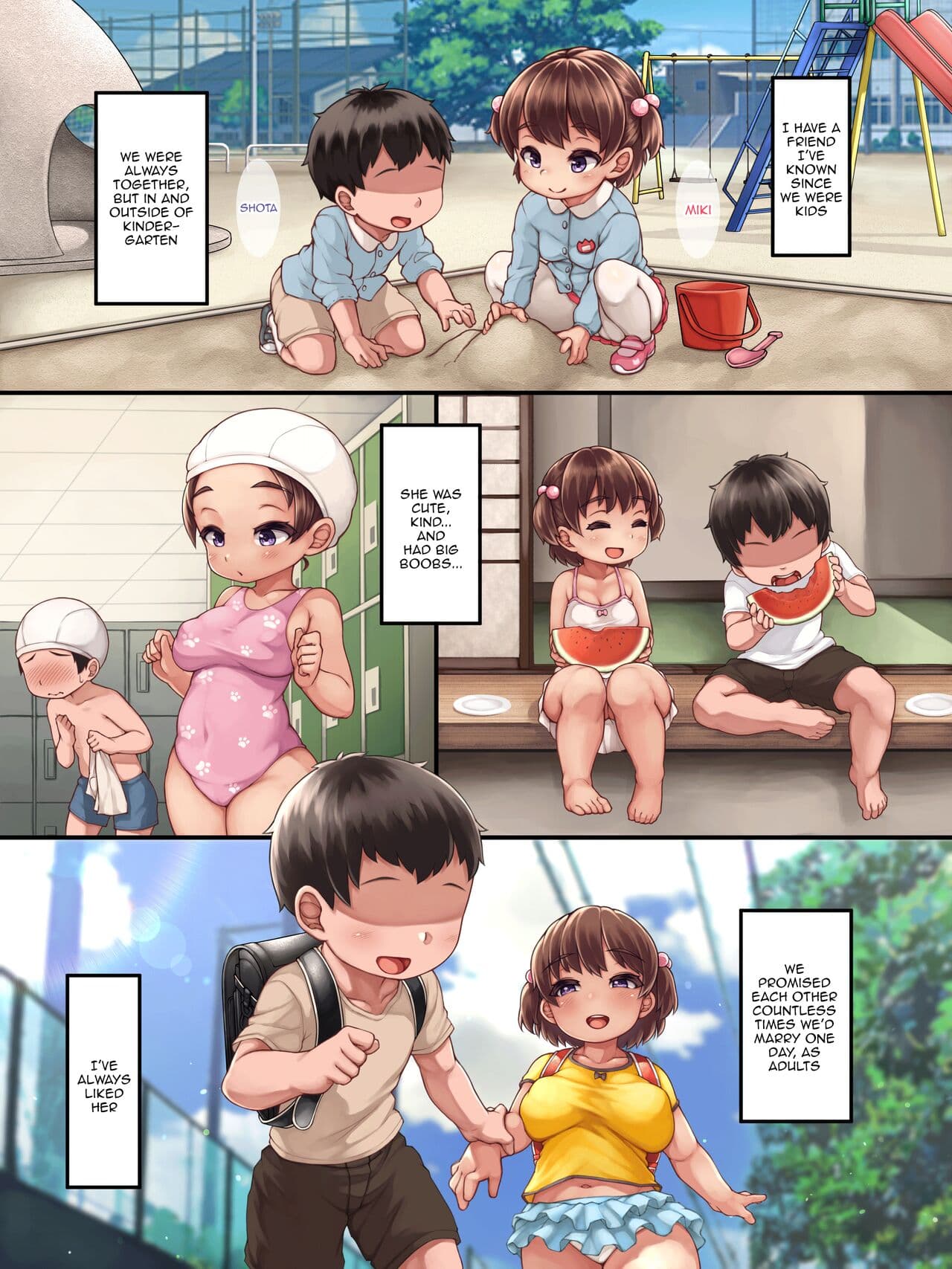 [Matsunoda You] Daisuki datta Osananajimi ga Minna no Seishori Gakari ni Naru Hanashi Story About How My Beloved Childhood Friend Became The Public Cum Dumpster [English] [DL Decensored] page 2