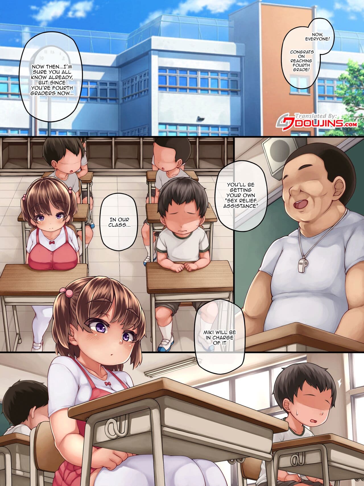 [Matsunoda You] Daisuki datta Osananajimi ga Minna no Seishori Gakari ni Naru Hanashi Story About How My Beloved Childhood Friend Became The Public Cum Dumpster [English] [DL Decensored] page 4