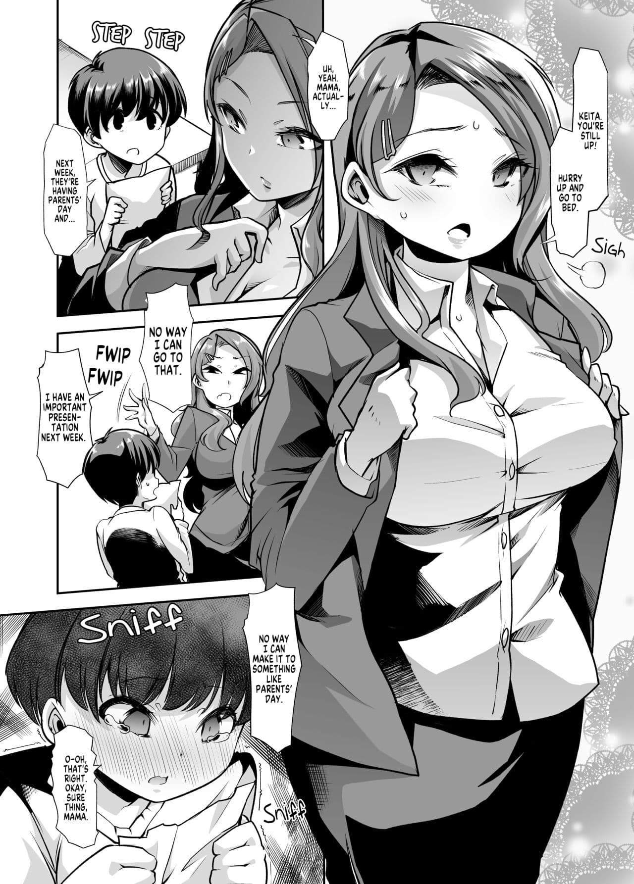 [Team Harenchi (Mitsuhime Moka)] Ecchi Ecchi Reverse! Ethics Reverse Mama 1 page 3