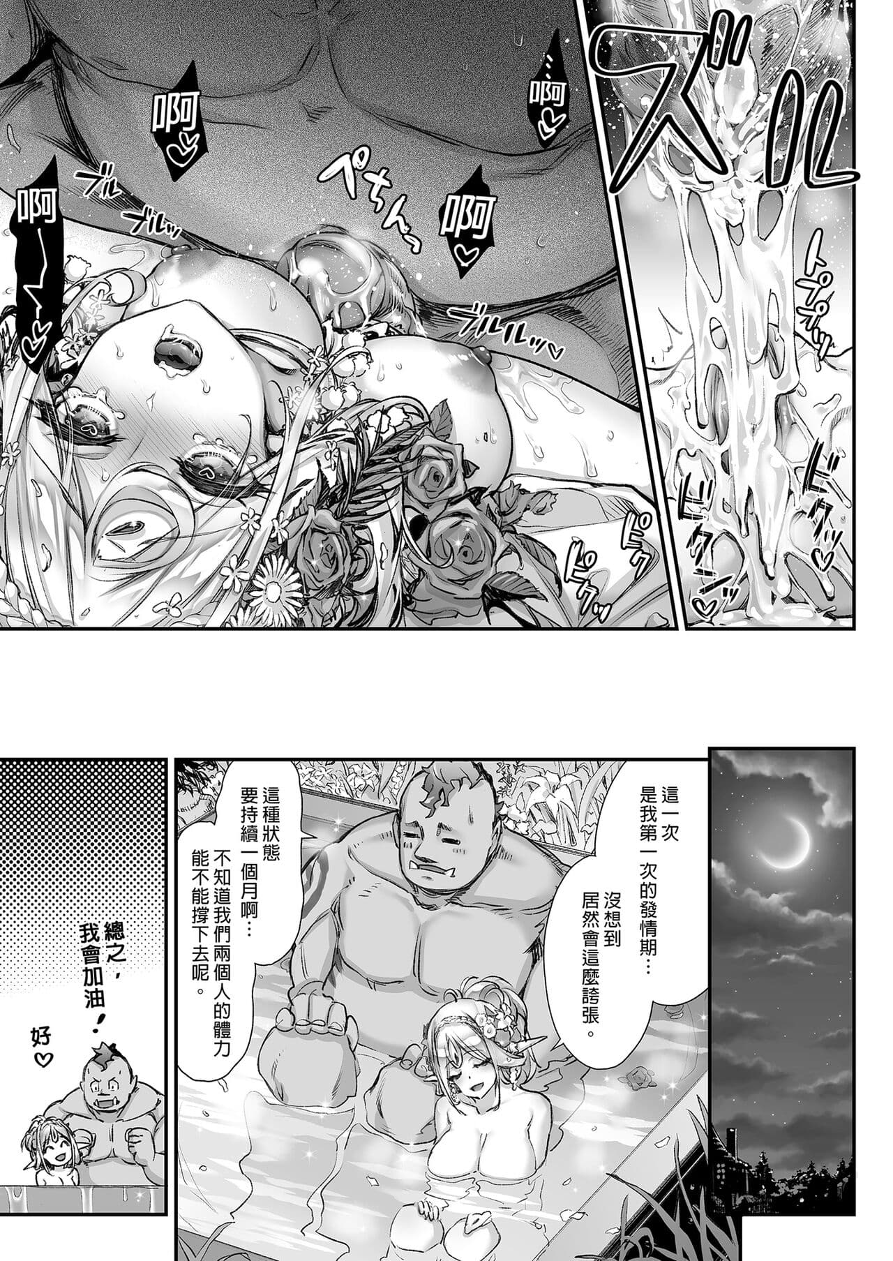 [Ichinose Land] Midara na Elf-san wa Orc-kun ga Osuki 2 [Chinese] [Digital] page 13