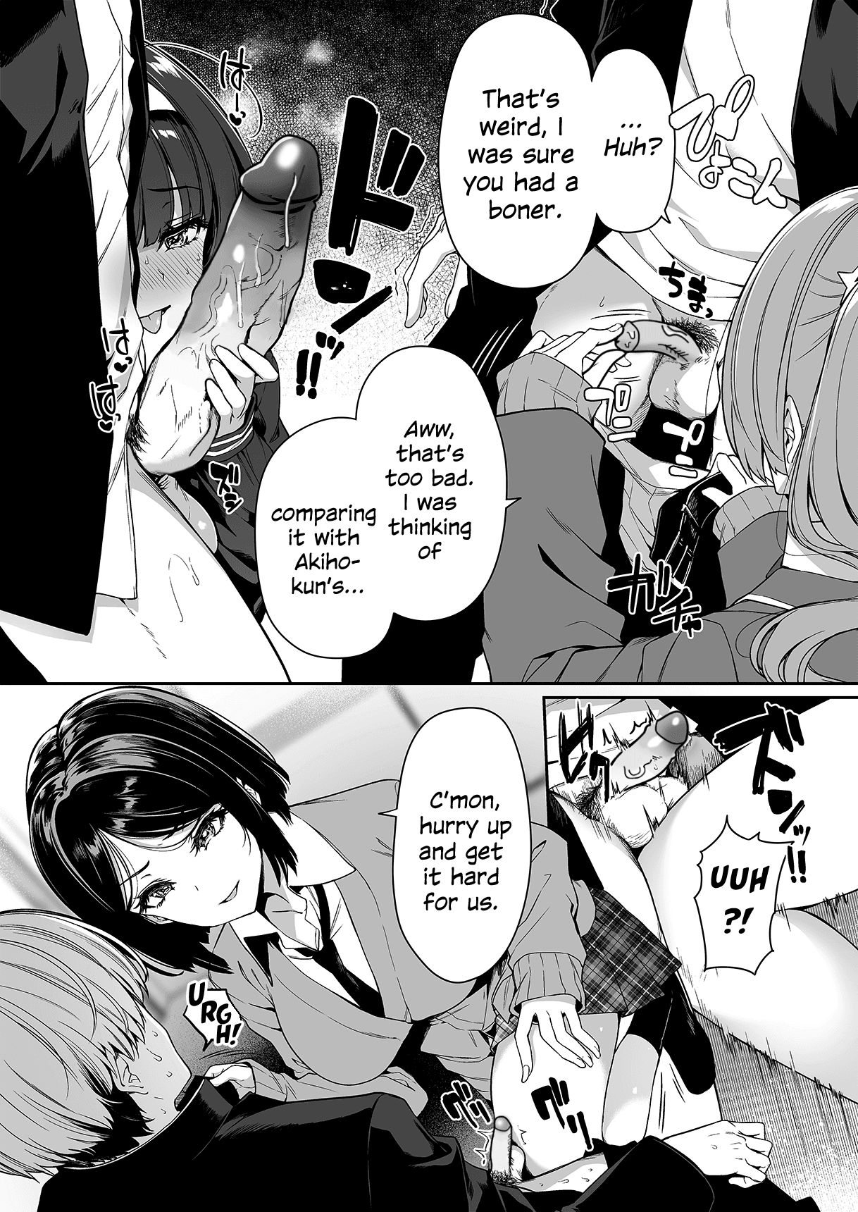 [Bottle Ship Bottler (Kazakura)] InCha Couple ga You Gal-tachi to SEX Training Suru Hanashi 2 [English] {Hennojin} [Decensored] page 23