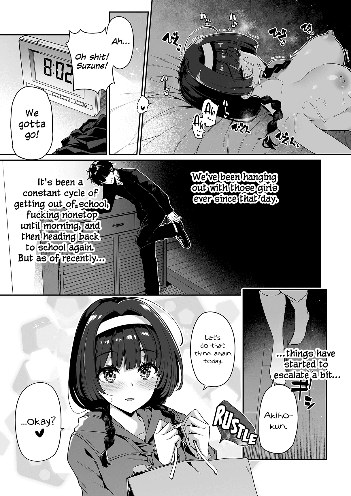 [Bottle Ship Bottler (Kazakura)] InCha Couple ga You Gal-tachi to SEX Training Suru Hanashi 2 [English] {Hennojin} [Decensored] page 4