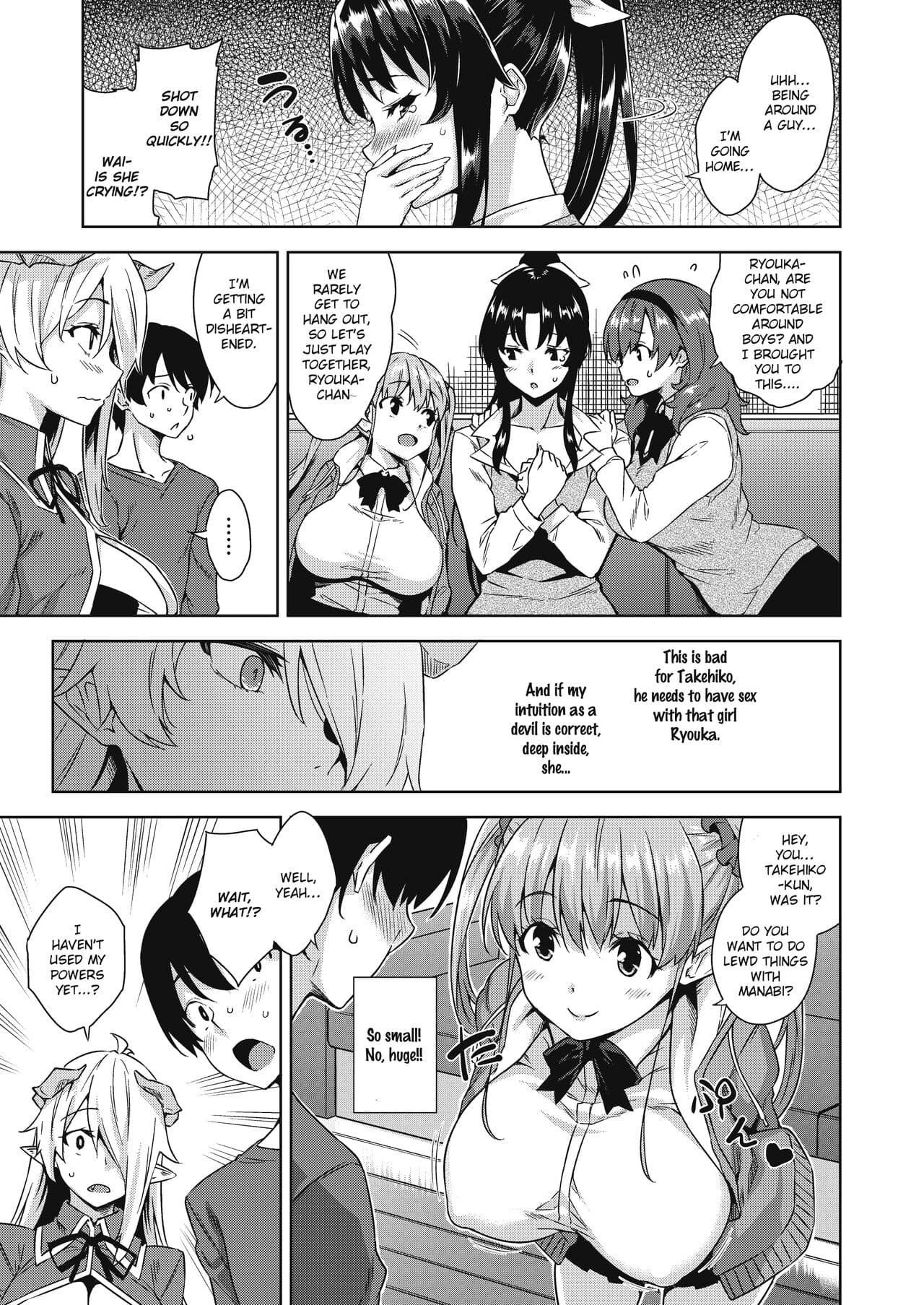 [Misaki (Mikemono Yuu)] Akuma de JK -Makai Appli de Harem Shiken- [English] [SDTLs] [Decensored] [Digital] page 28
