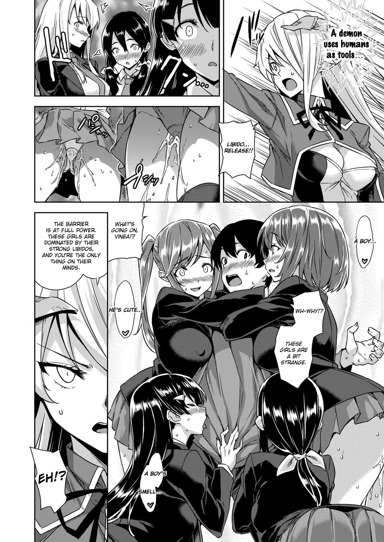[Misaki (Mikemono Yuu)] Akuma de JK -Makai Appli de Harem Shiken- [English] [SDTLs] [Decensored] [Digital] page 47