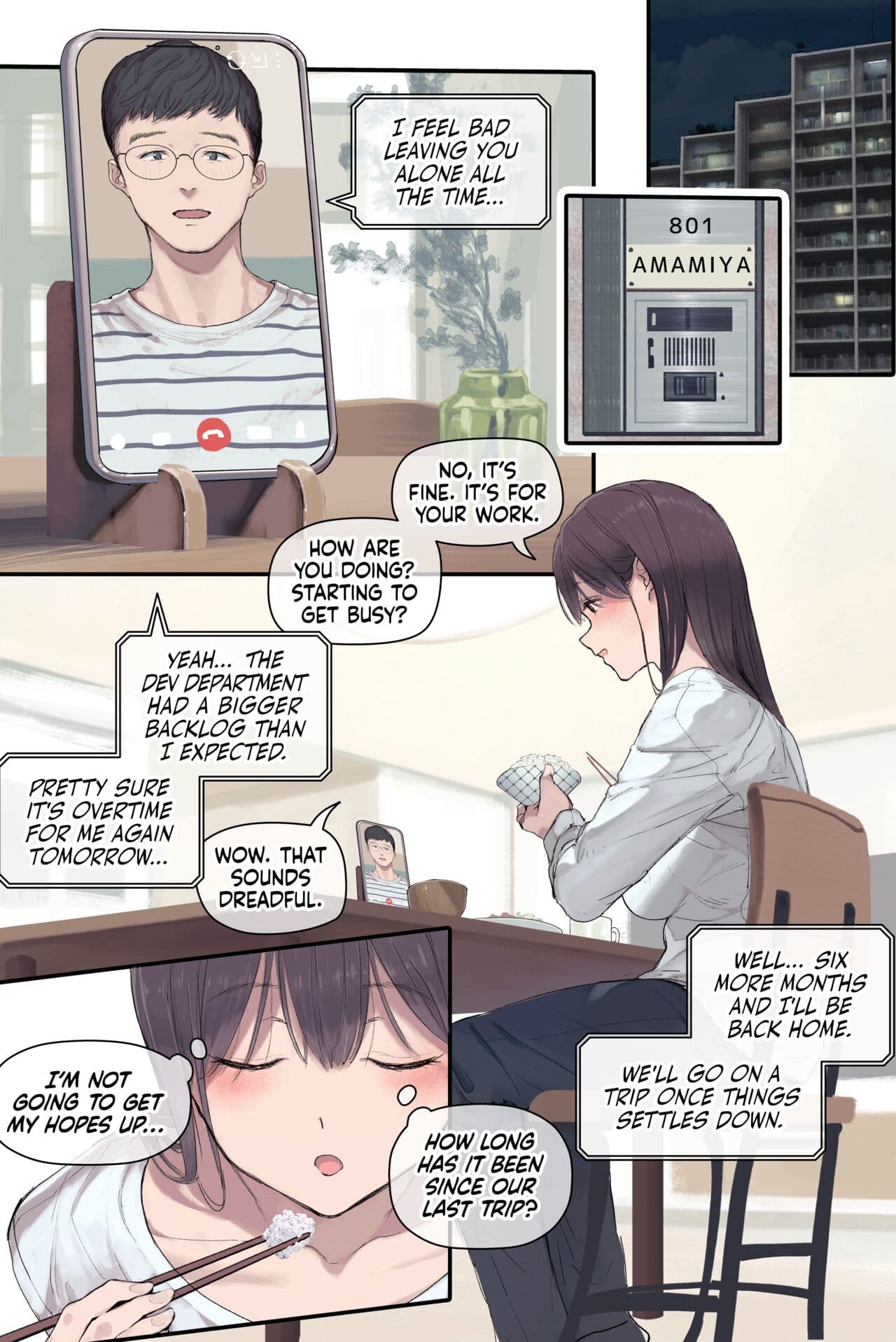 [Yomoda Yomo] Intelli Hitozuma Amamiya Touko Sensei no Hatsujou | Touko Amamiya: Wife, Scholar, Professor in HEAT [English] [Artistan] [Decensored] [Digital] page 14