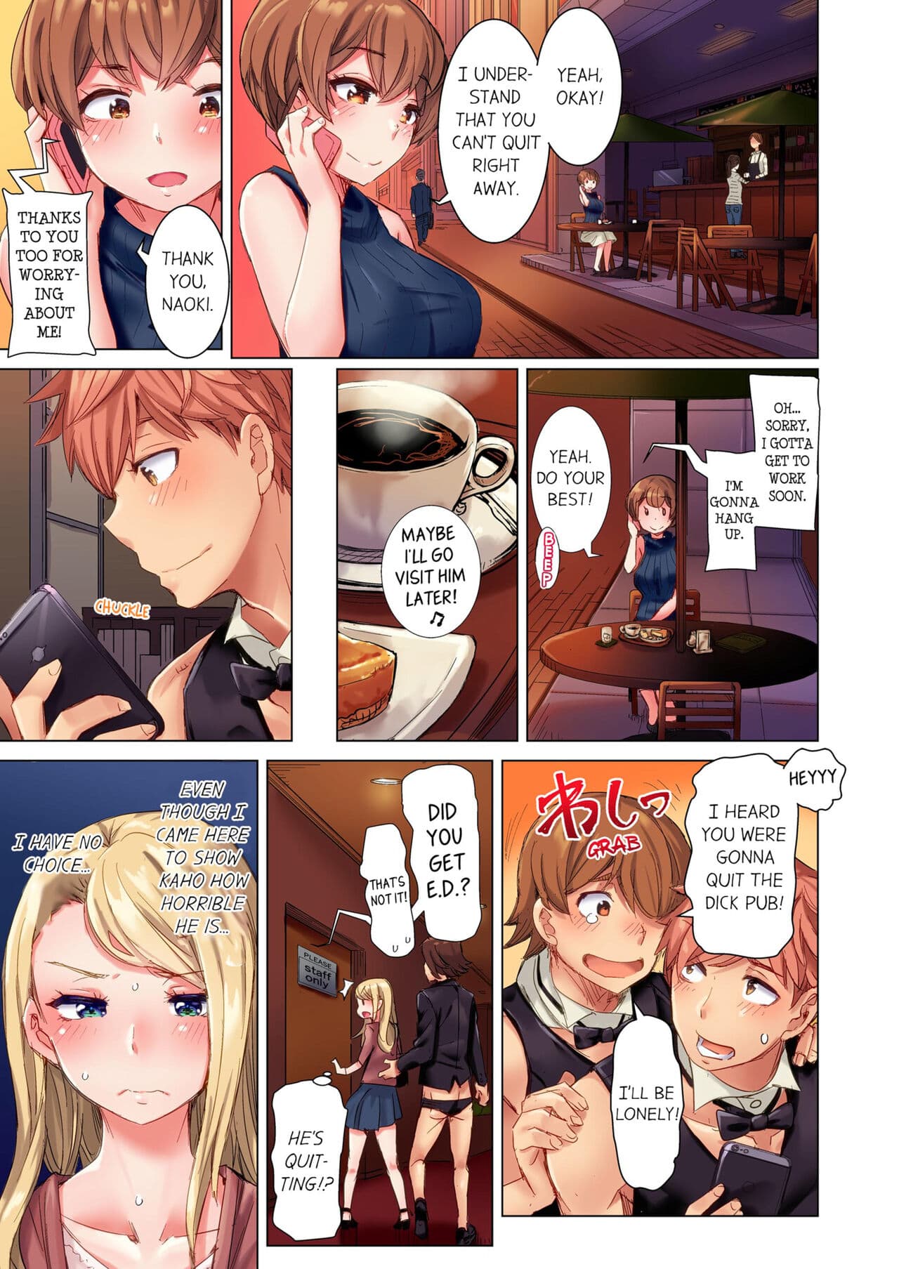 [Kira Hiroyoshi] Cin Pub! ~Anoko o Ikaseru no ga Ore no Oshigoto~ | The Dick Pub Vol. 1-4 [English] [Decensored] [Ongoing] page 101