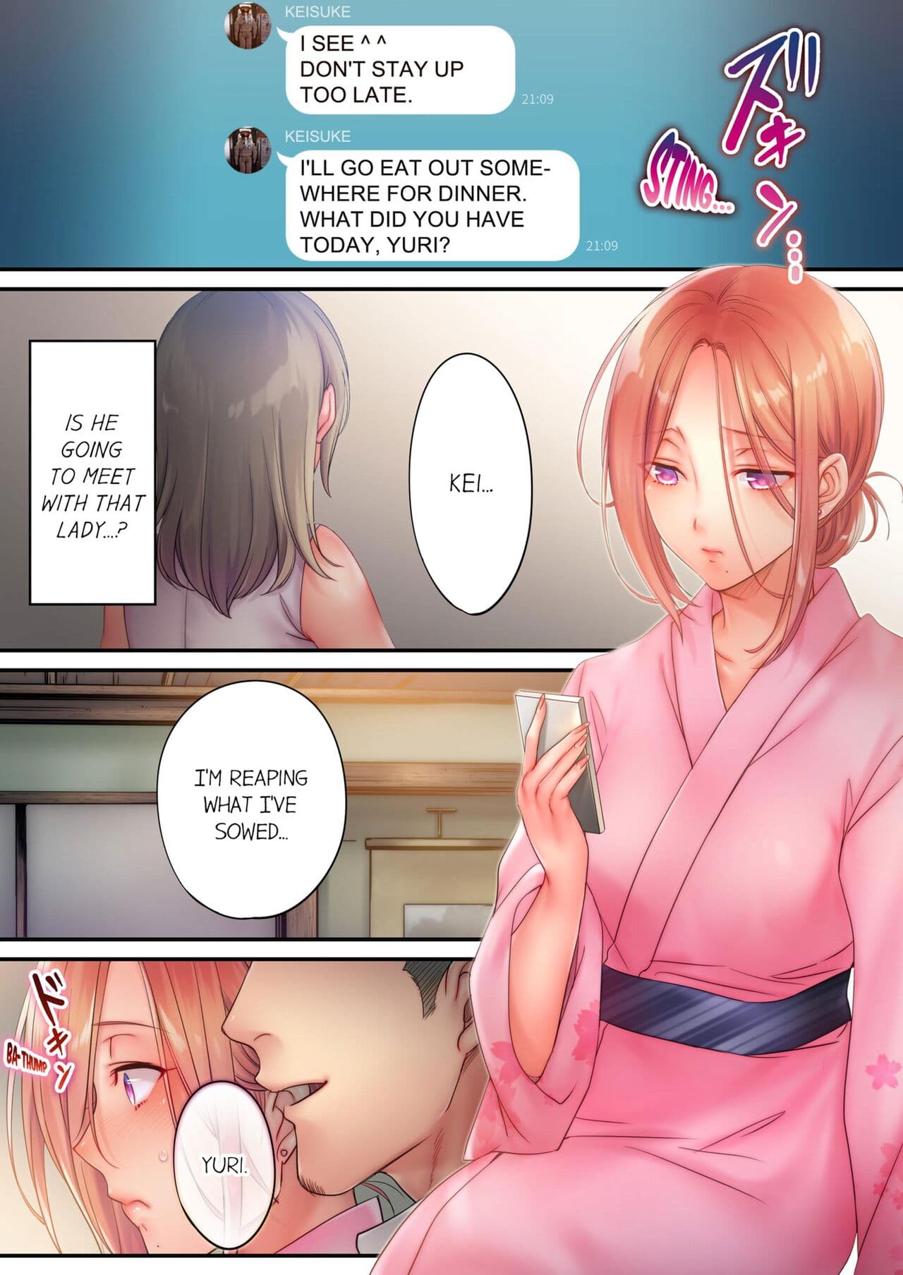 [FFC] Netori Esthe de, Konya, Tsuma ga.... | I Can't Resist His Massage! Cheating in Front of My Husband's Eyes Vol. 1-4 [English] [Decensored] [Ongoing] page 263