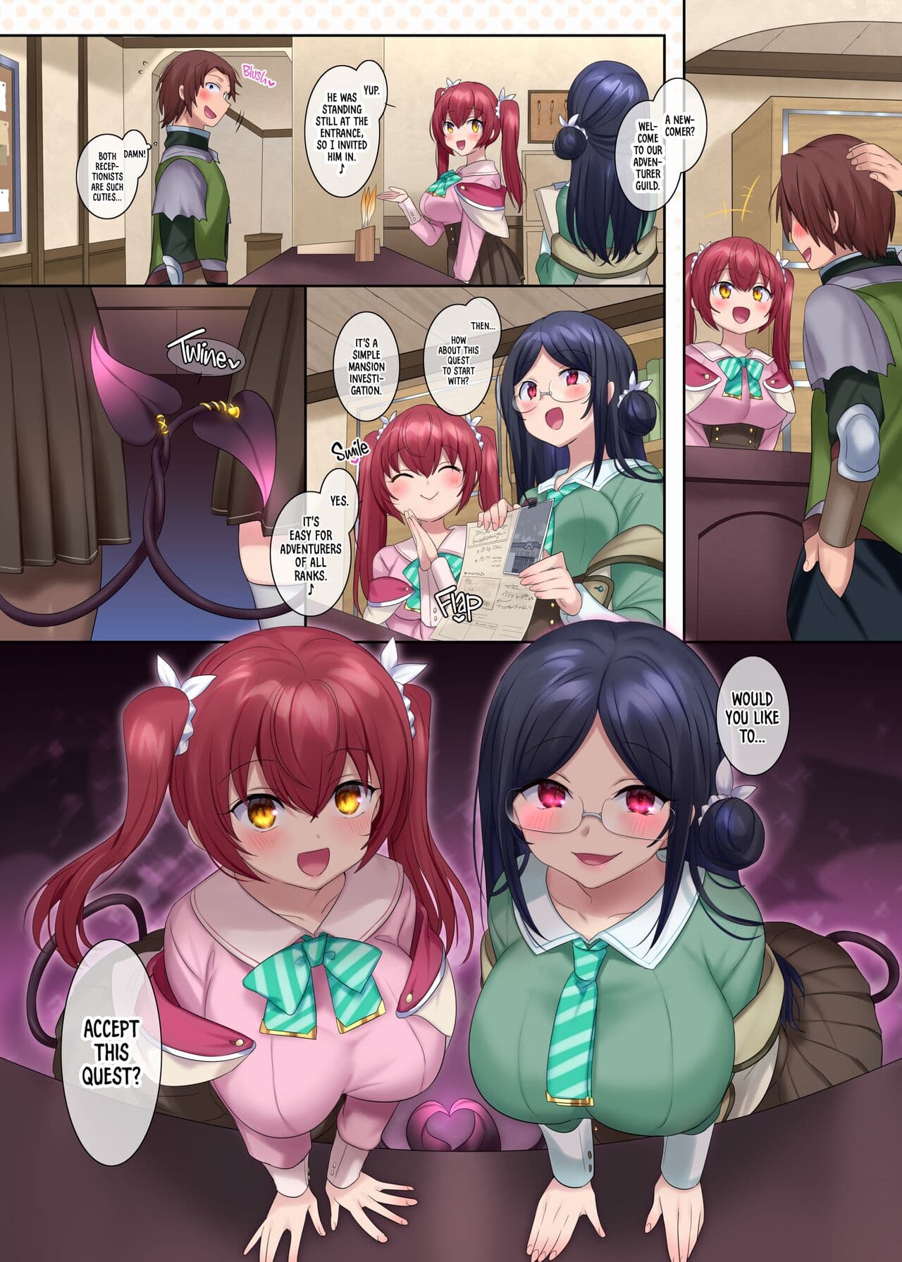 [Amulai Sweets Factory (Hiiragi Popura)] The Succubus Guild Receptionist [English] {2d-market.com} [Decensored] [Digital] page 34
