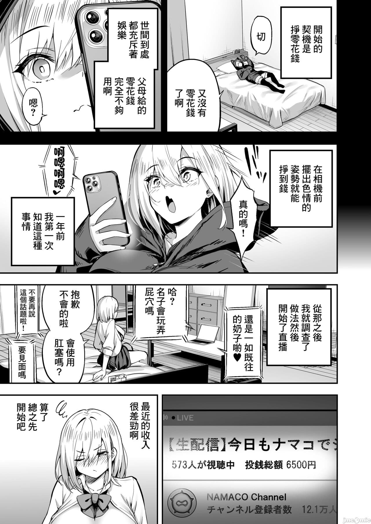 [Takurowodo (Takurowo)] Haishin Joshi Namako no Namadashi Haishin | 直播女孩名子的無套中出直播 [Chinese] [Decensored] [Digital] page 5