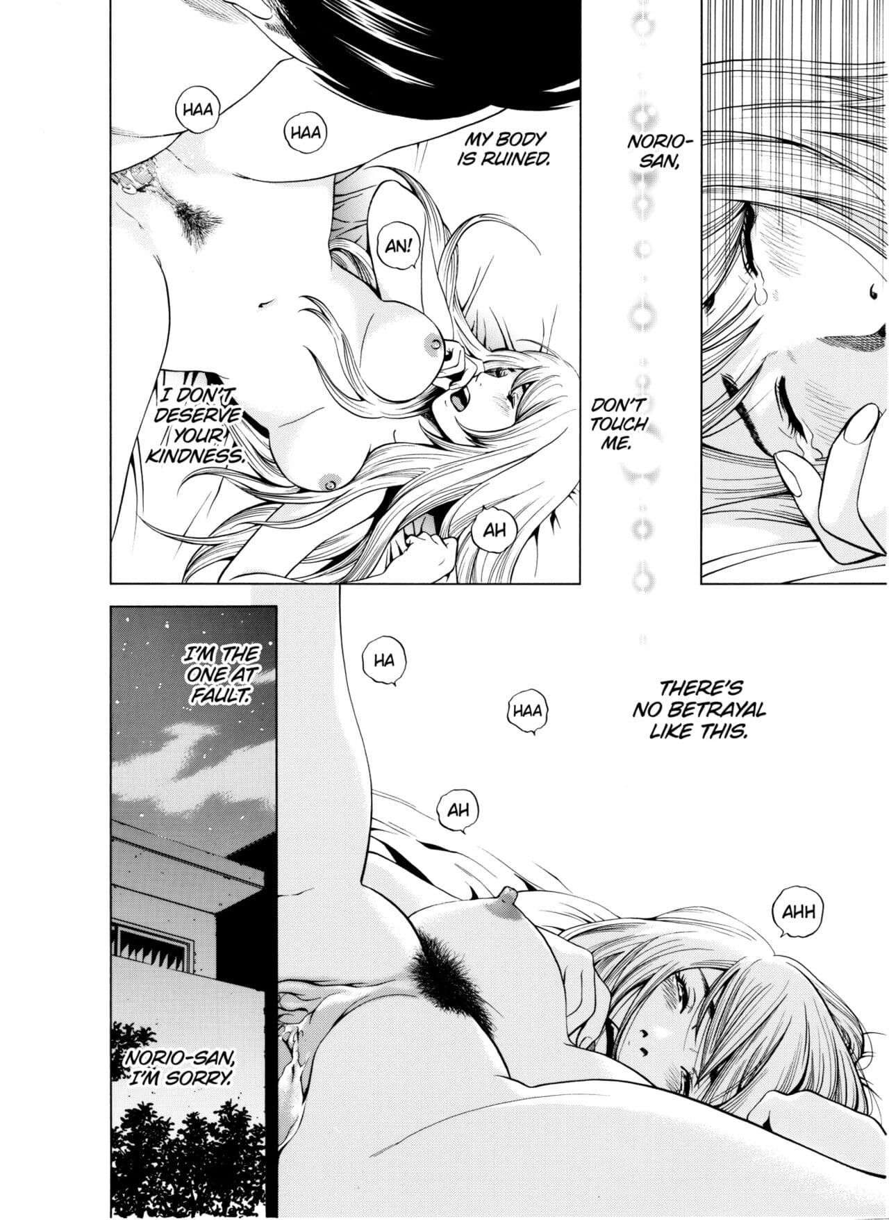 [Yuuki Ryo] Netorareru.~ Tsuma ga Ochi Yuku Hen'ai Kairaku no Hate ni...1-6 | NETORARERU, A Wife's Descent Into Sinful Pleasures 1-6 [English] [Decensored] page 123